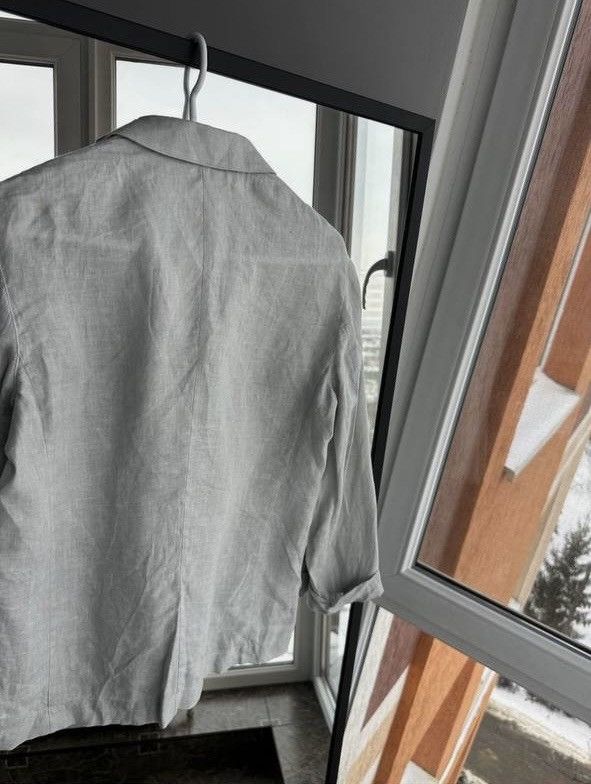 Fedeli Fedeli Linen Blazer Jacket Light Grey Men’s Sz S-M Size US S / EU 44-46 / 1 - 4 Thumbnail
