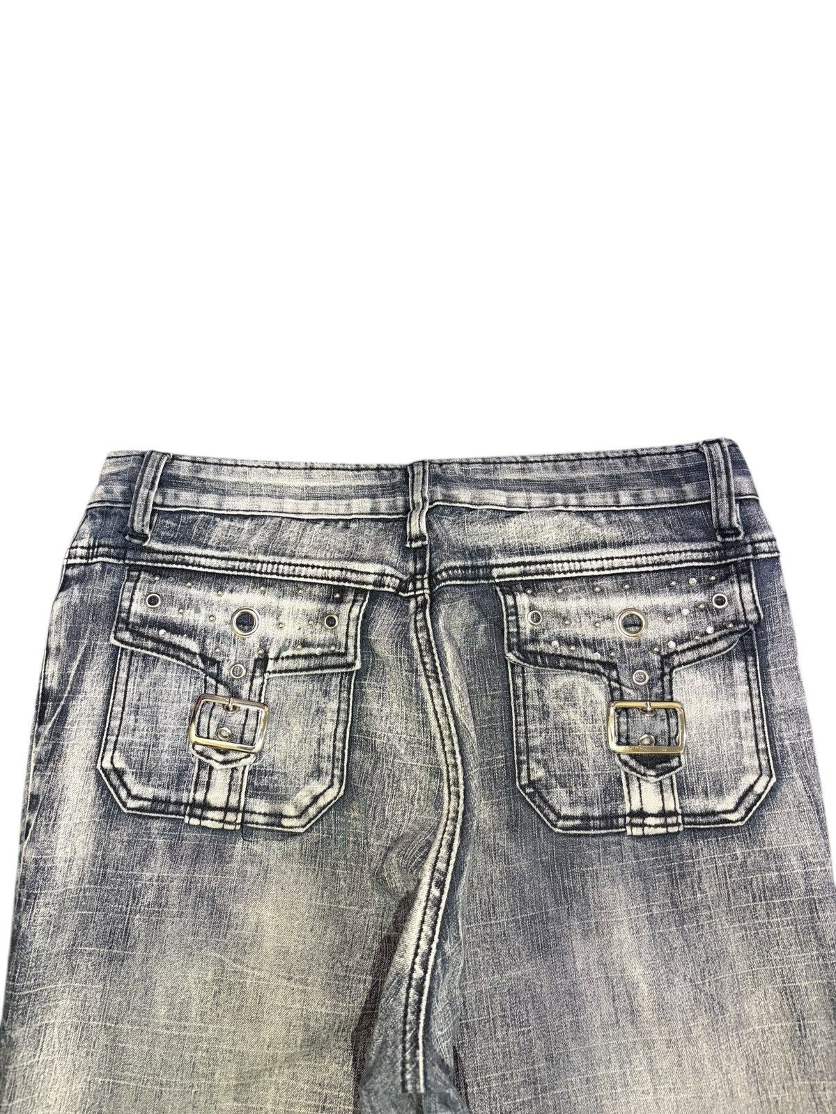 Hysteric Glamour Vintage Japanese Brand Faded Wash Distress Flare Jeans Size 28" / US 6 / IT 42 - 4 Thumbnail
