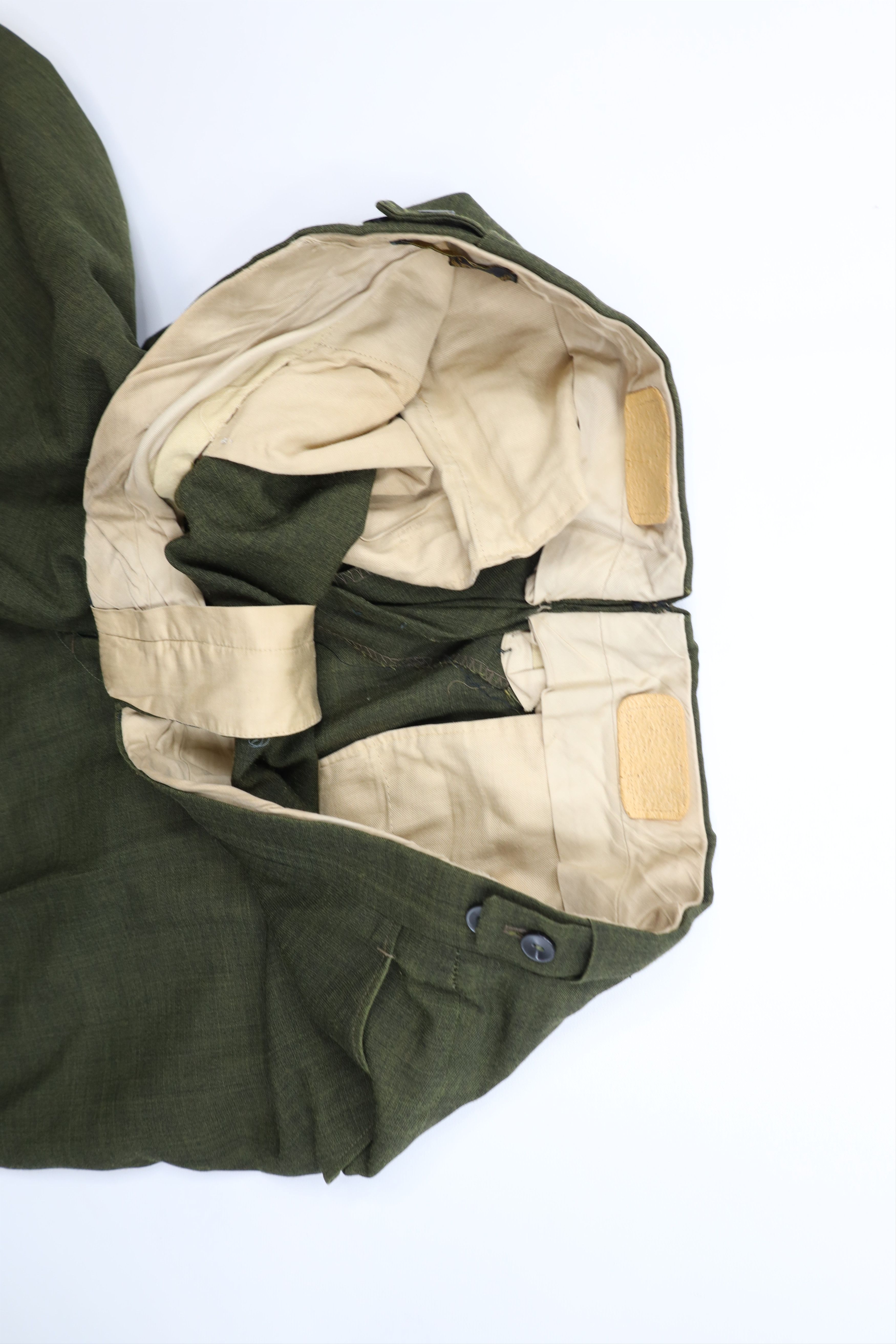 Vintage Vintage 50s Streetwear Worsted Wool Chino Pants Green USA Size US 34 / EU 50 - 8 Thumbnail