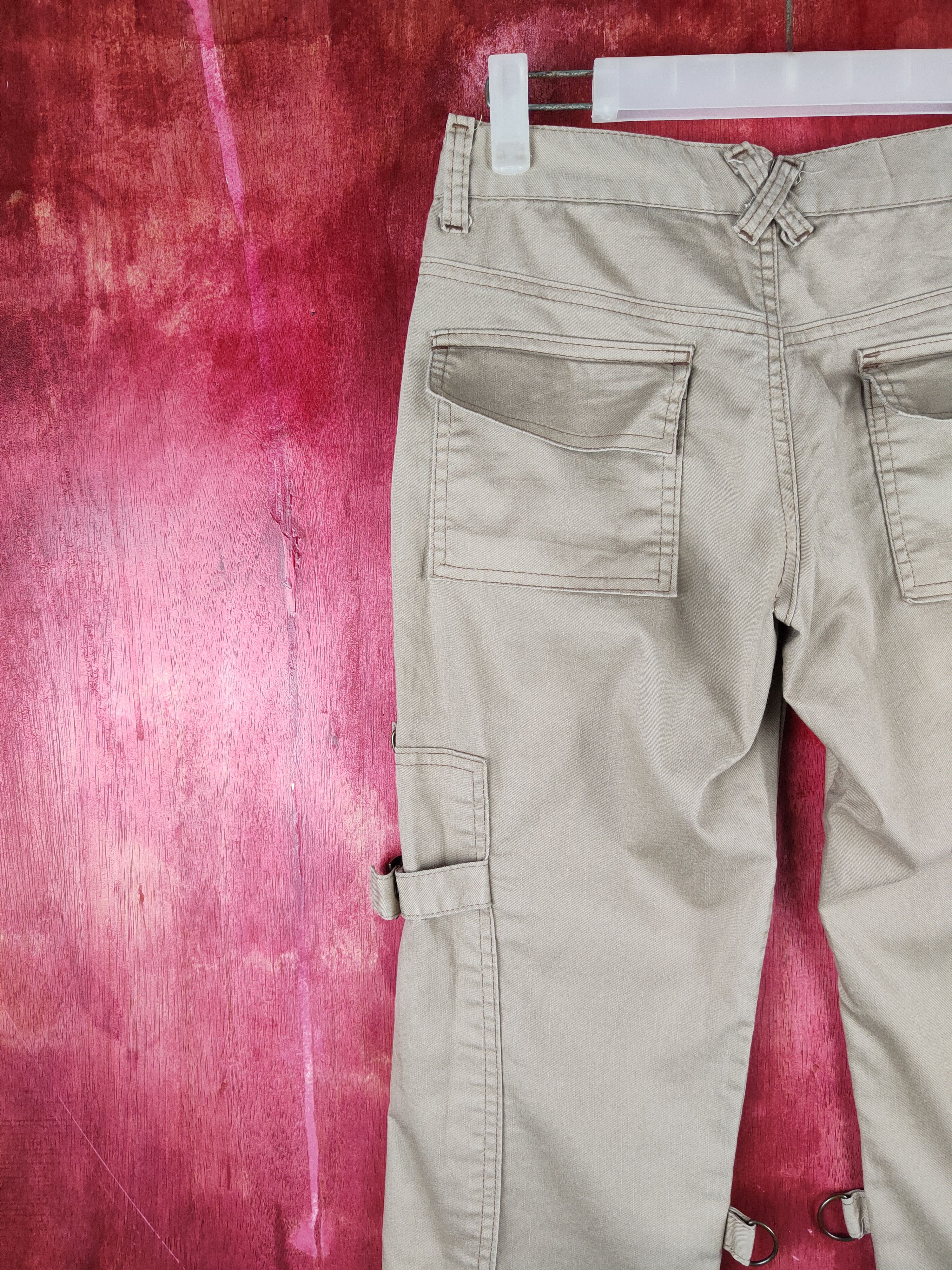 Japanese Brand Cashy Beige Multipocket Tactical Cargo Pants #S1259 Size 28" / US 6 / IT 42 - 9 Thumbnail