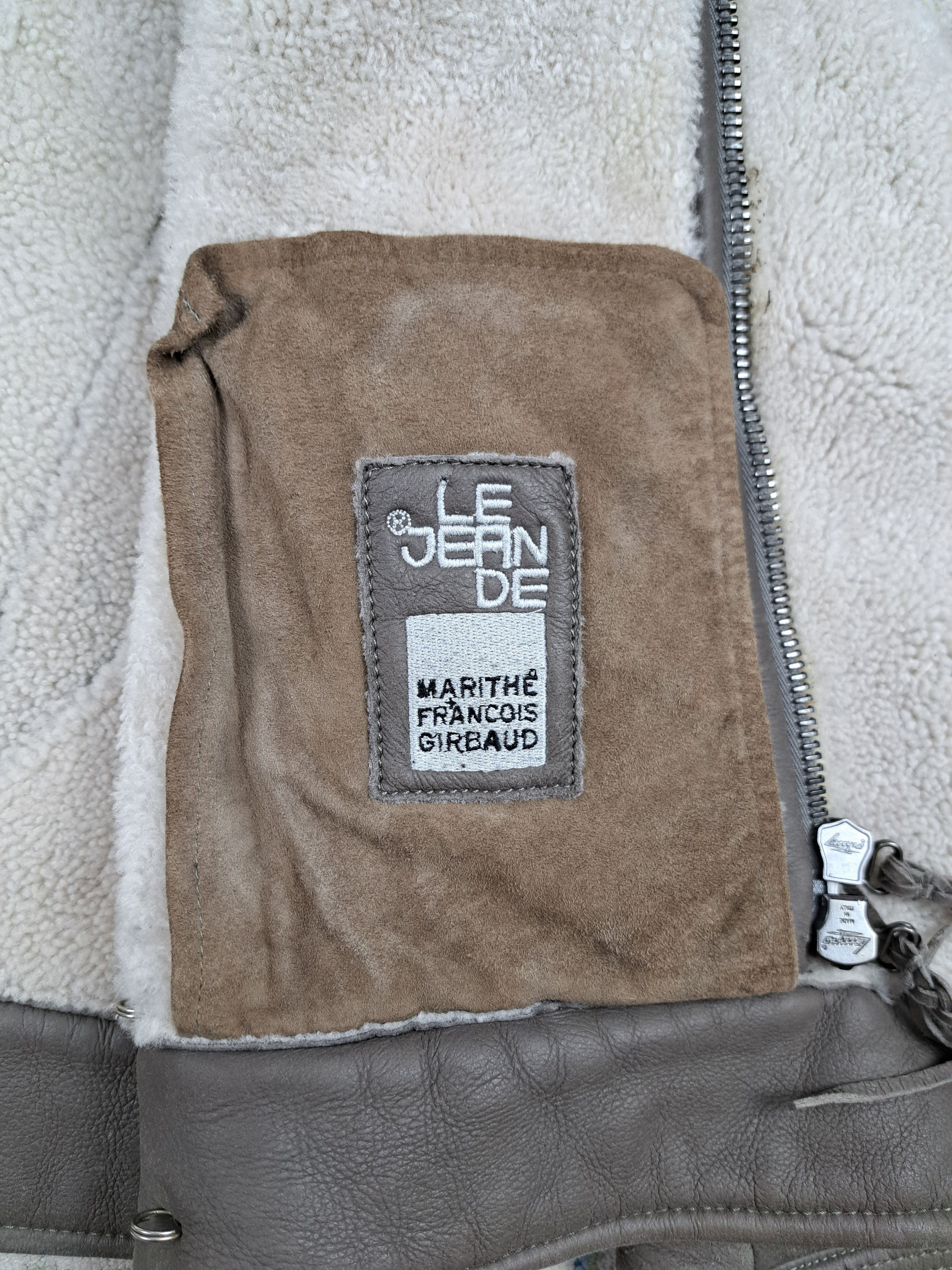 Marithe + Francois Girbaud × Vintage Vintage M+FG Lambskin Leather Shearling Ramones Jacket Size M / US 6-8 / IT 42-44 - 4 Thumbnail