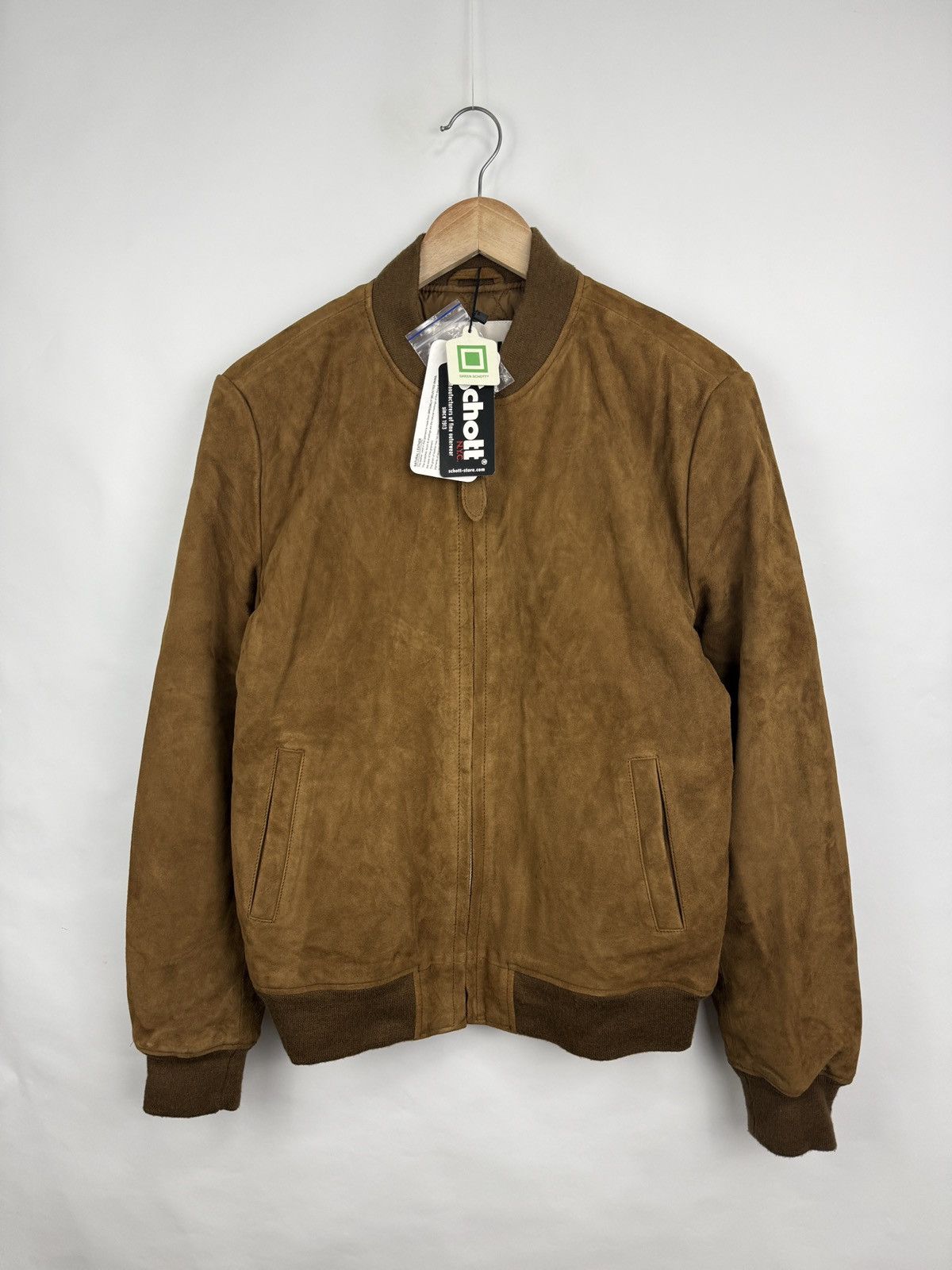 Schott 🇺🇸 NEW❗️Schott NYC Suede Leather Bomber Jacket Rust Rare Retro Size US M / EU 48-50 / 2 - 10 Thumbnail