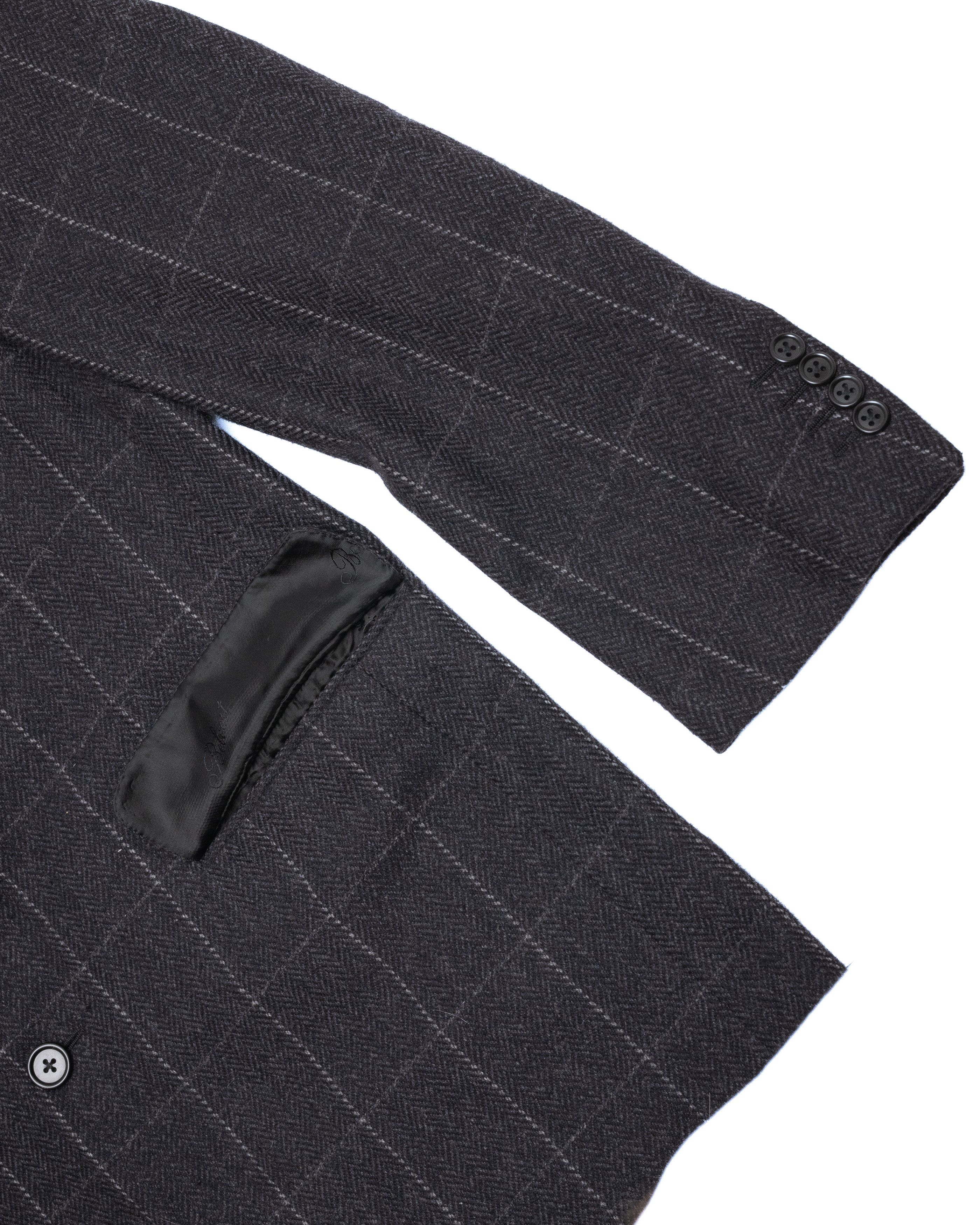 Belvest BELVEST Check Pattern Tailored Wool & Cashmere Jacket Size US L / EU 52-54 / 3 - 3 Thumbnail