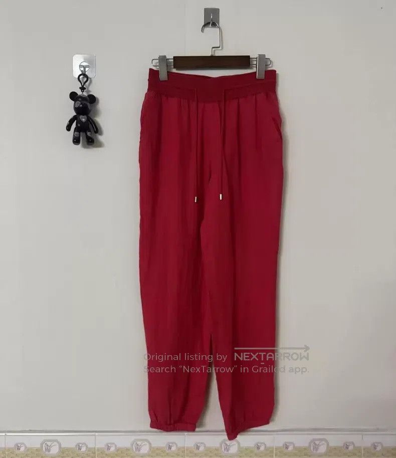 Loro Piana Loro Piana Red linen casual pants Size 27" / US 4 / IT 40 - 1 Thumbnail