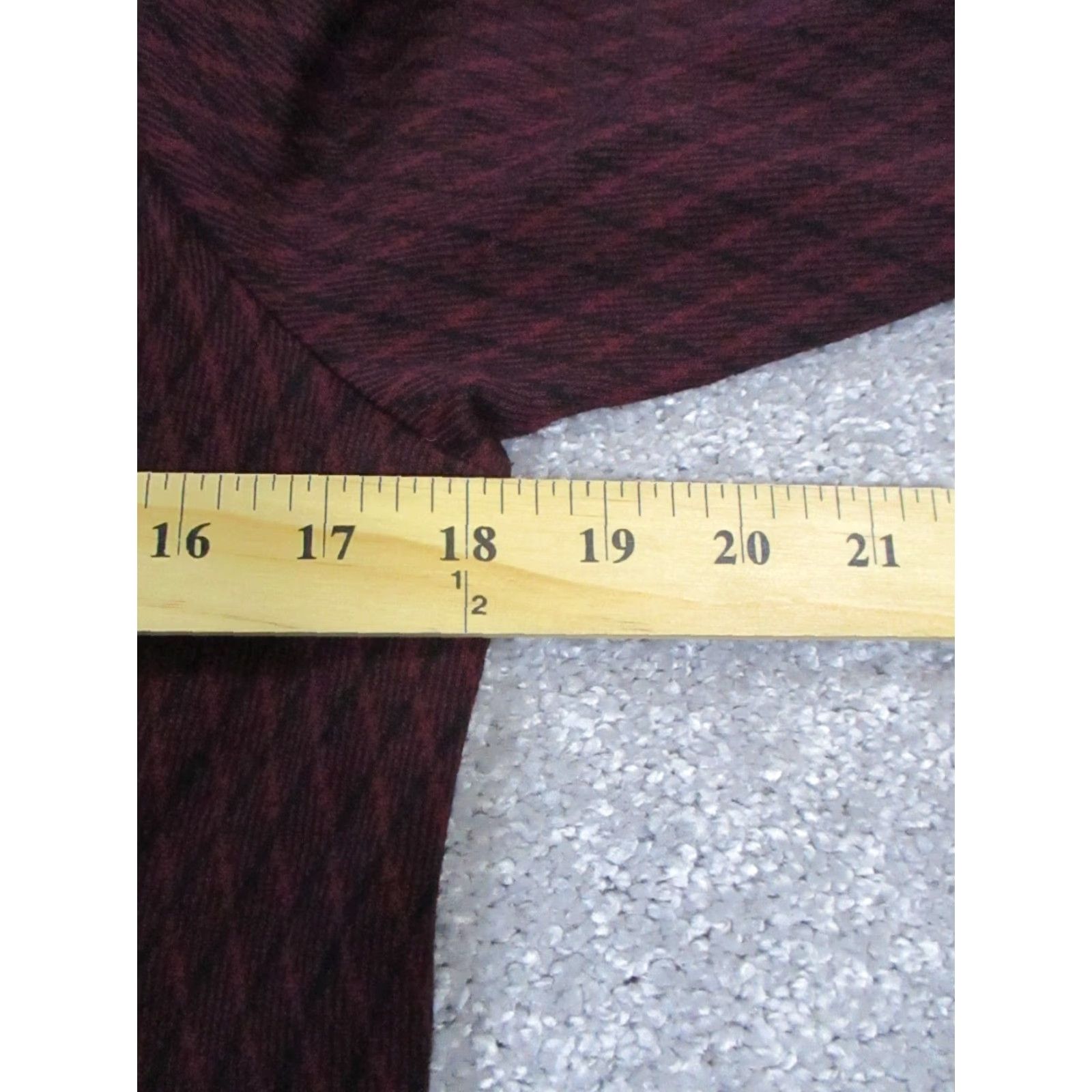 J. Jill J.Jill Shirt Dress Womens Small Burgundy Solid 3/4 Sleeve Round Neck Knee Length Viscose Pullover Casual Dress Size S / US 4 / IT 40 - 6 Thumbnail
