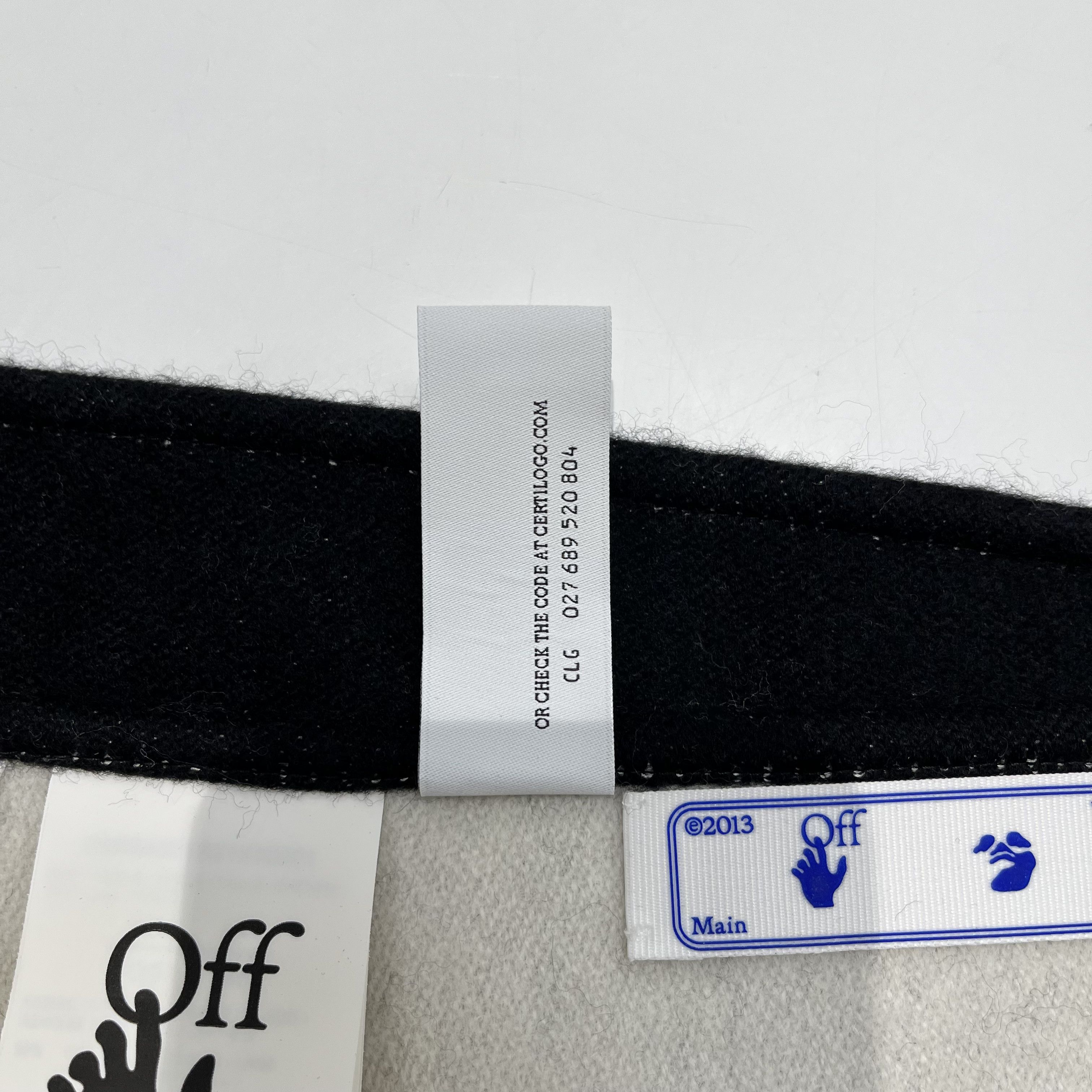 Off-White Off-White Logo Print Knitted Scarf Black Size ONE SIZE - 11 Thumbnail