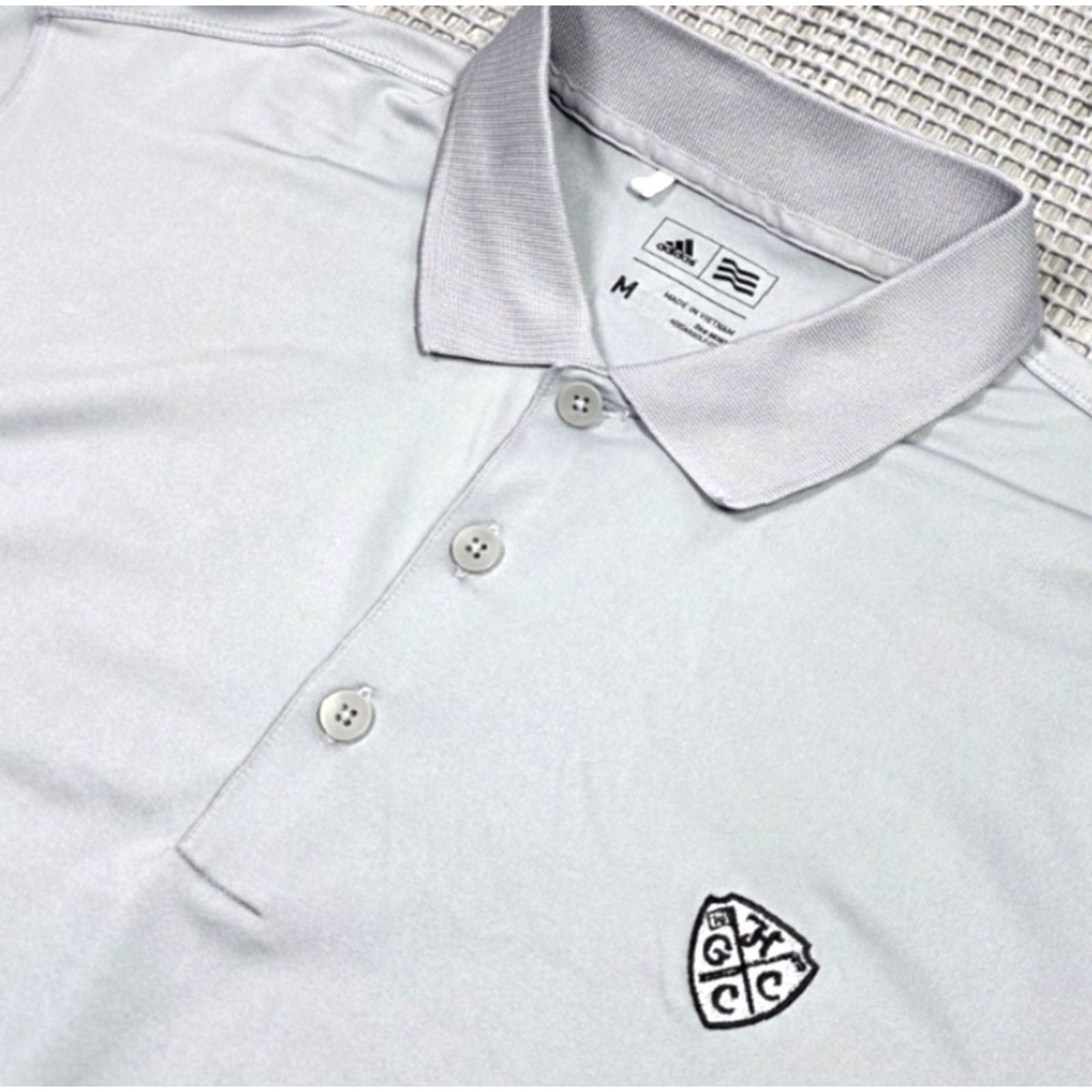 Adidas Adidas Polo Shirt Mens M Gray Hempstead Golf Country Club Long Sleeve Stretch Polo Shirt M Gray Adidas Golf Country Club Hempstead Long Sleeve Stretch Size US M / EU 48-50 / 2 - 5 Thumbnail