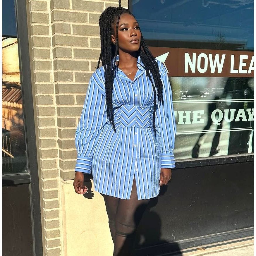 Zara ZARA Corset Waist Striped Shirt Dress NWT Size M / US 6-8 / IT 42-44 - 7 Thumbnail