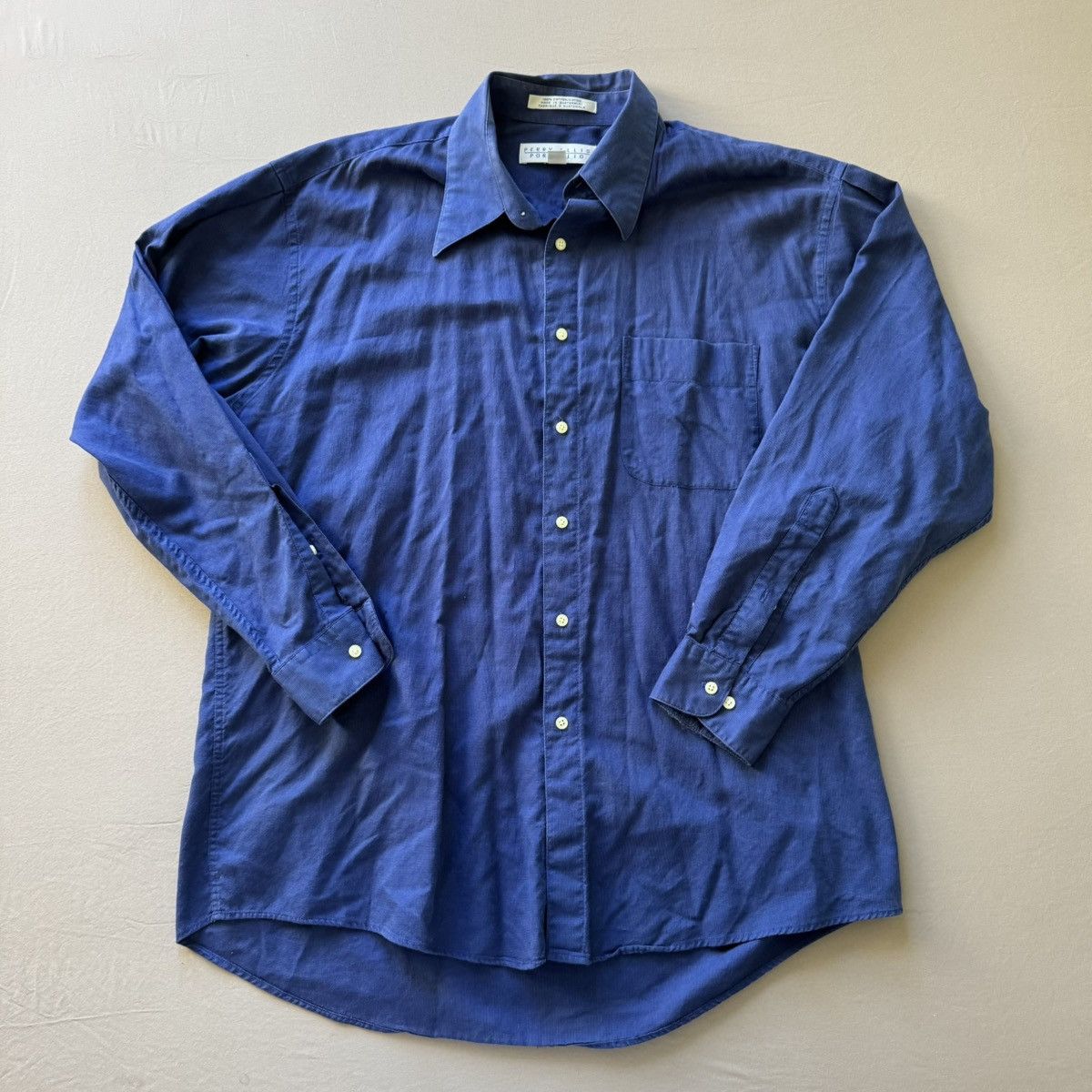 Perry Ellis Vintage Perry Ellis Portfolio Cotton Button Up Shirt Size US XL / EU 56 / 4 - 1 Thumbnail