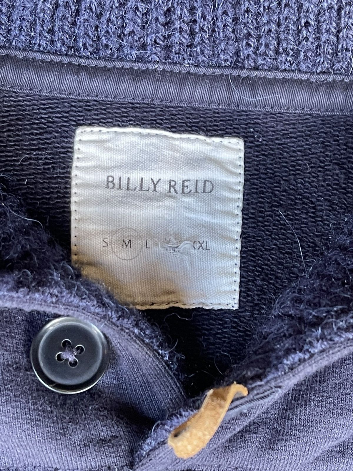 Billy Reid Billy Reid Shiloh Collar Navy Sweatshirt Size US M / EU 48-50 / 2 - 2 Thumbnail