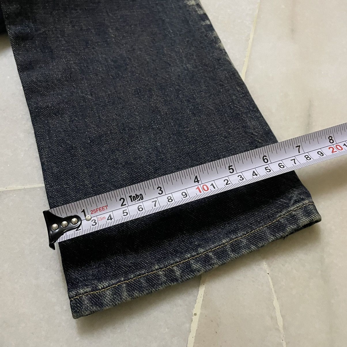 If Six Was Nine ORIGINAL RUSTY FADED DENIM D'UN À DIX JEANS (28×40) Size US 28 / EU 44 - 13 Thumbnail
