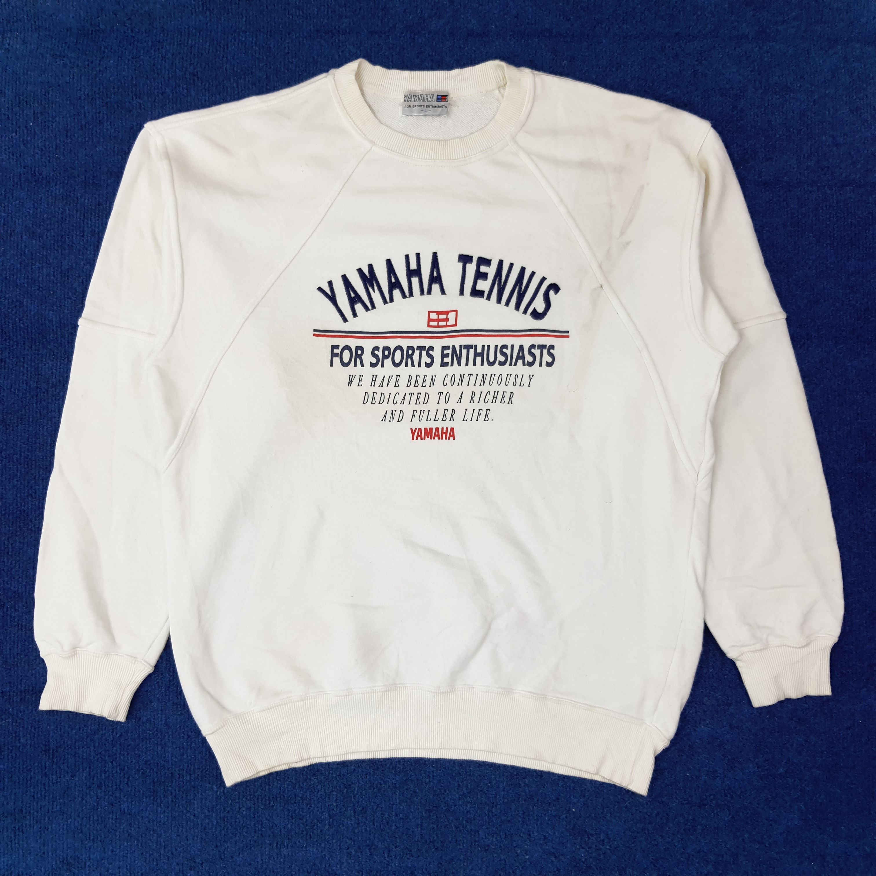 Yamaha Vintage YAMAHA Tennis Sports Japan Brand Sweatshirt C226N7 Size US M / EU 48-50 / 2 - 1 Thumbnail