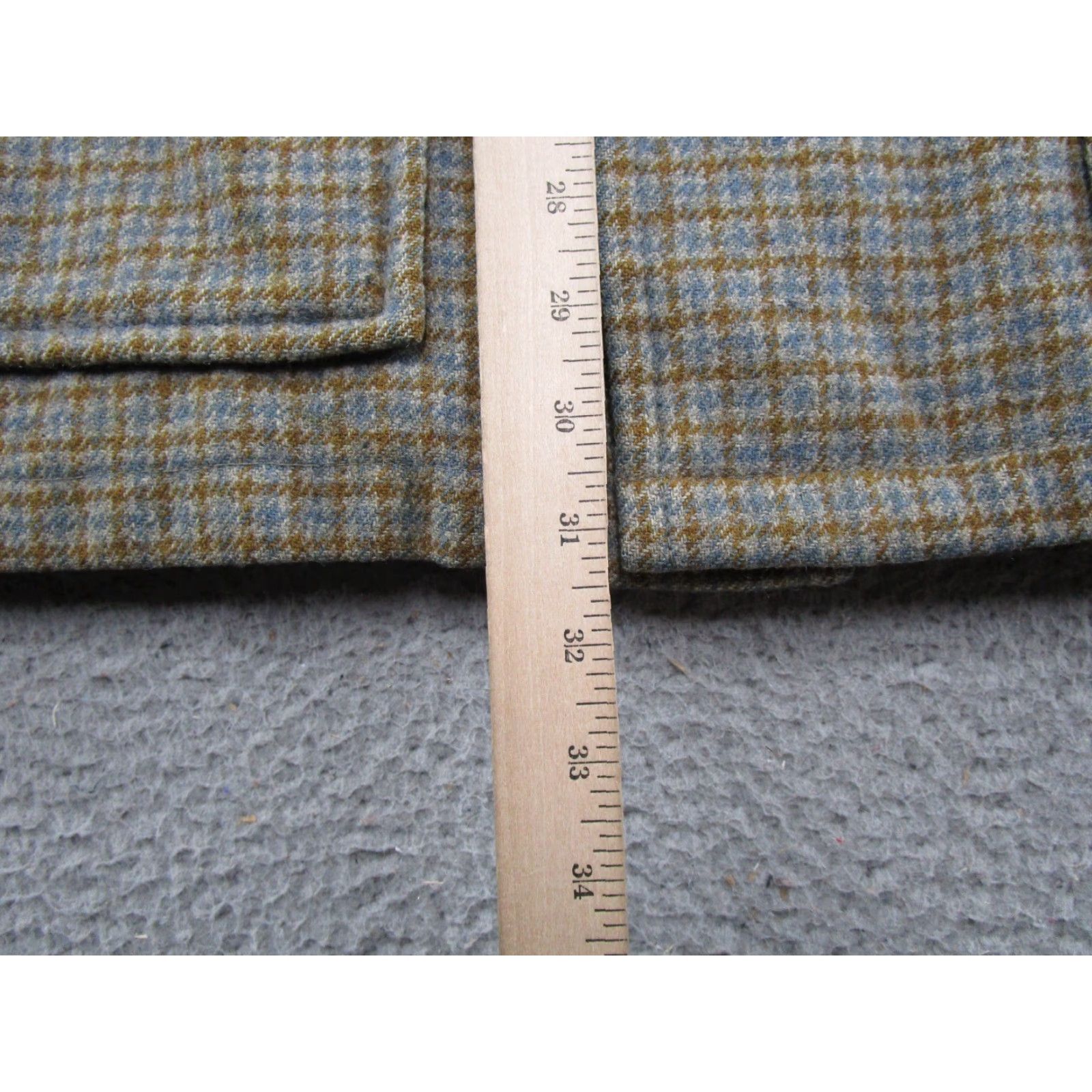 Vintage VINTAGE Woolrich Jacket Wool Tweed Herringbone Button-Up Beiges 44 Mens Regular Coat/Blazer Includes Lined Pockets Wool Fur-Lined? Size 44R - 5 Thumbnail