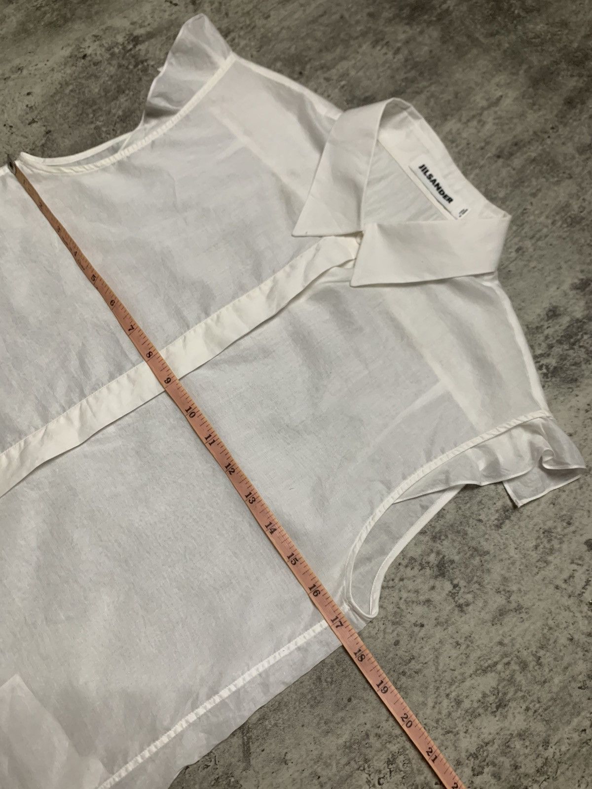 Jil Sander Jill Sander Sleeveless White Button Up Size XXS / US 00 / IT 34 - 8 Thumbnail