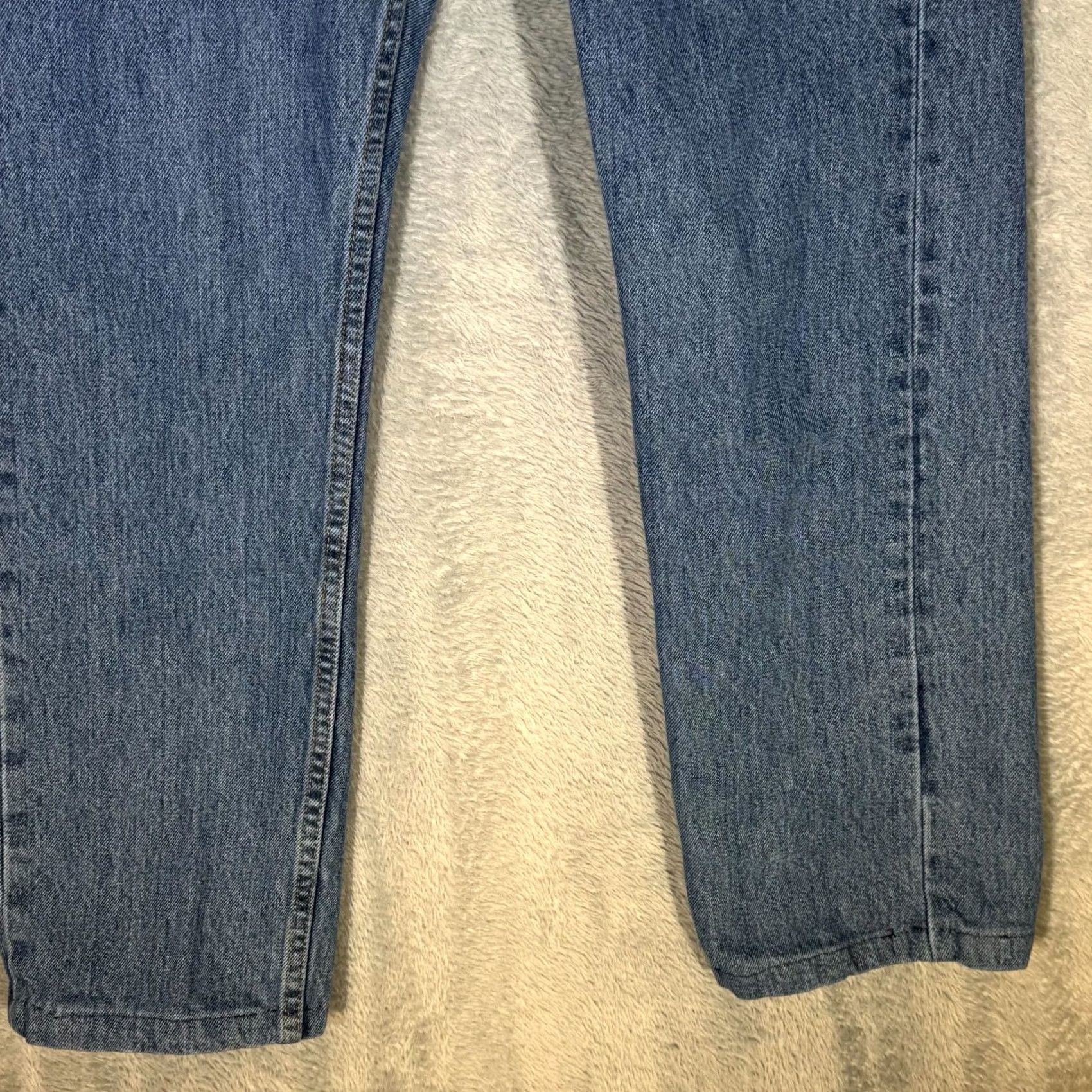 Levi's Levi's 505 Jeans Mens 30 X 30 Blue Denim Mid-Rise Regular Fit Straight Leg M1649 Size US 30 / EU 46 - 5 Thumbnail