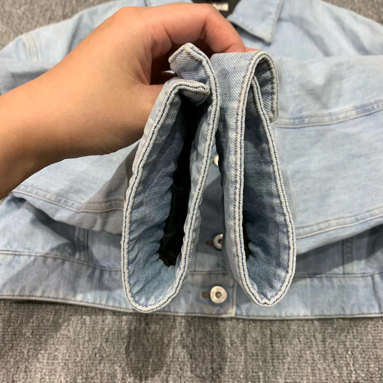 Miu Miu Miu Miu blue chest logo short denim jacket Size XS / US 0-2 / IT 36-38 - 8 Thumbnail
