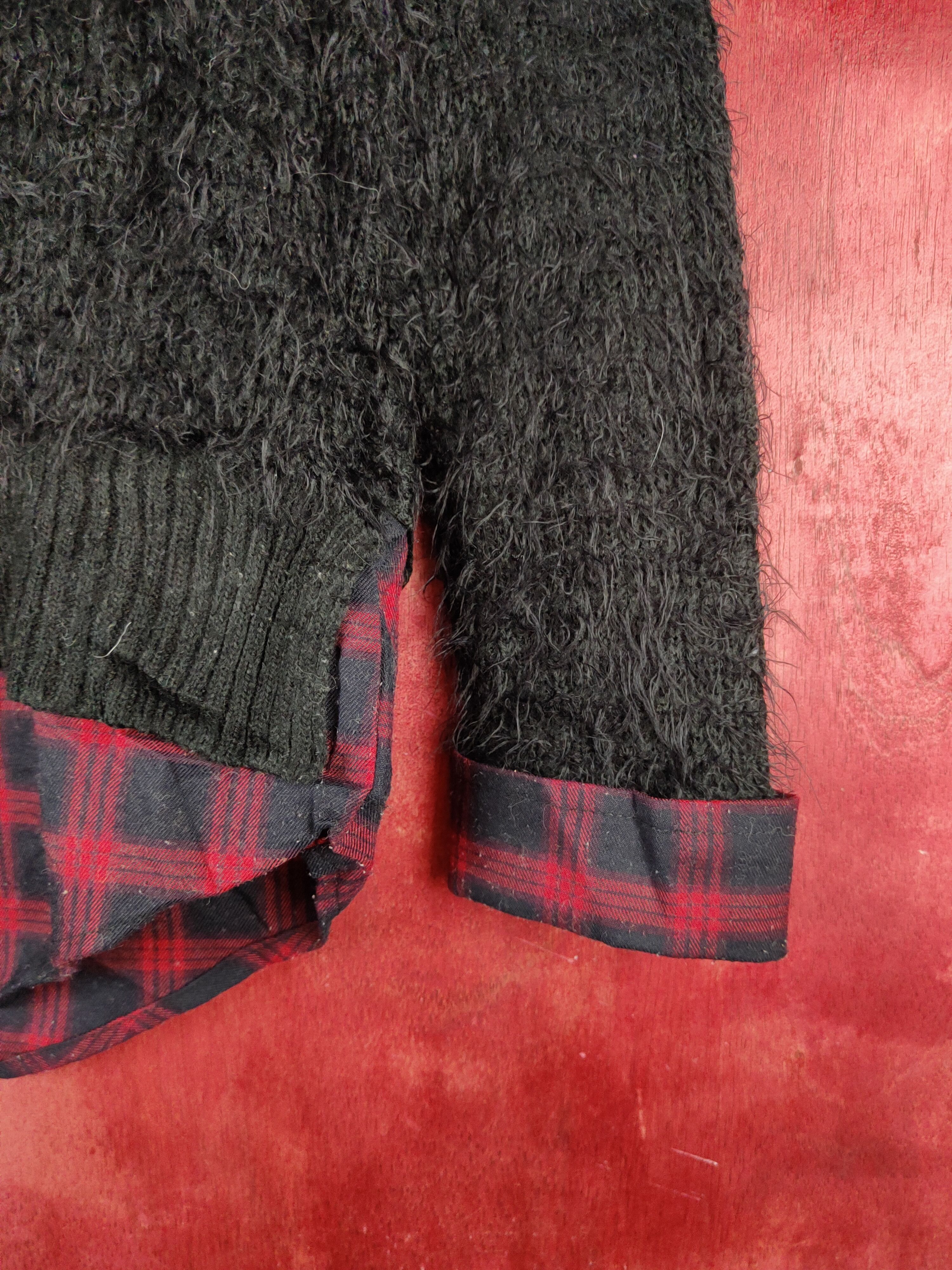 Vintage Japanese Brand Black Red Fur Mohair Knitwear #S2184 Size L / US 10 / IT 46 - 6 Thumbnail
