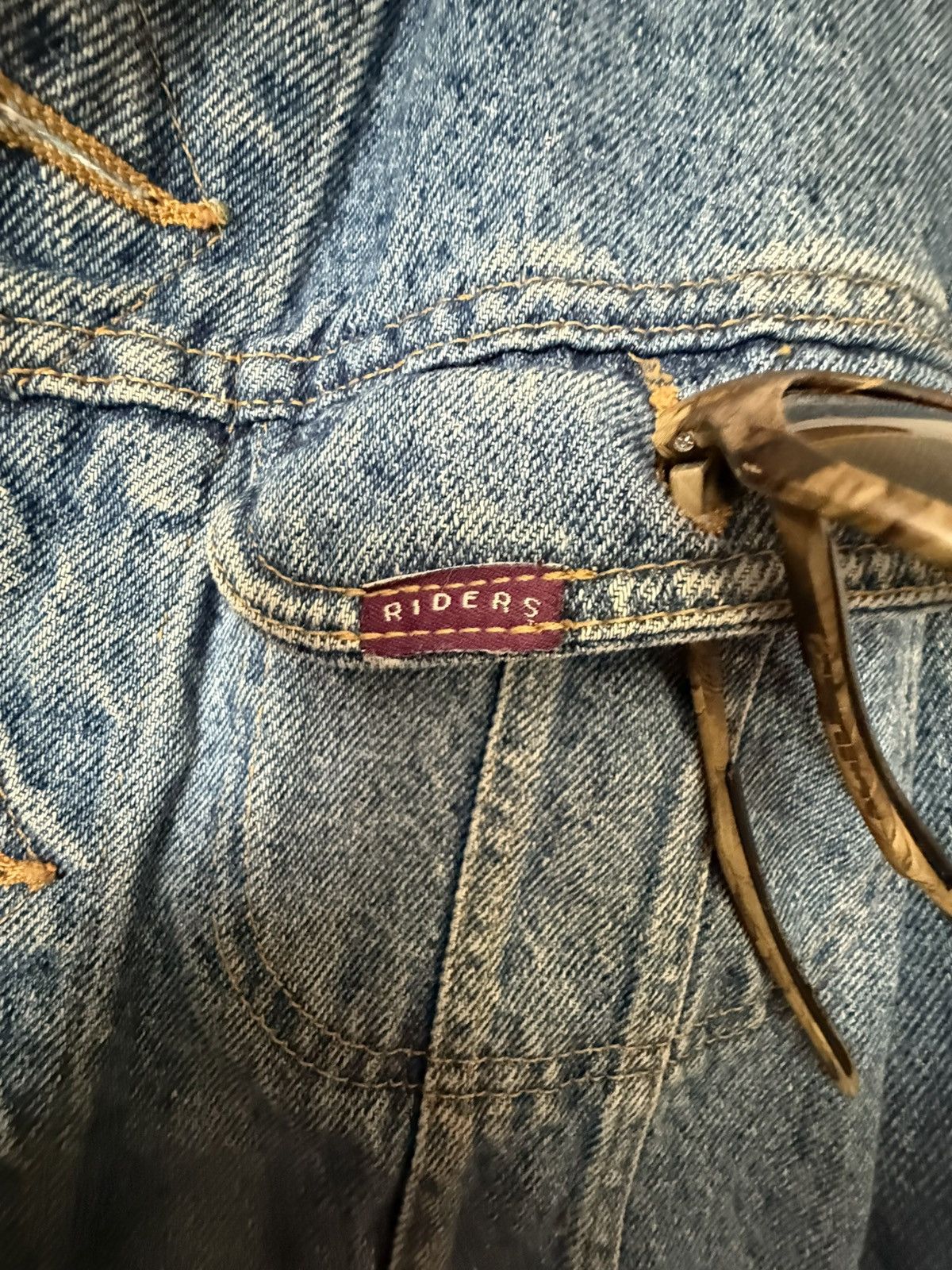 Vintage ⚡️⚡️ Vintage Denim Jacket - Riders ⚡️⚡️ Size US L / EU 52-54 / 3 - 3 Thumbnail