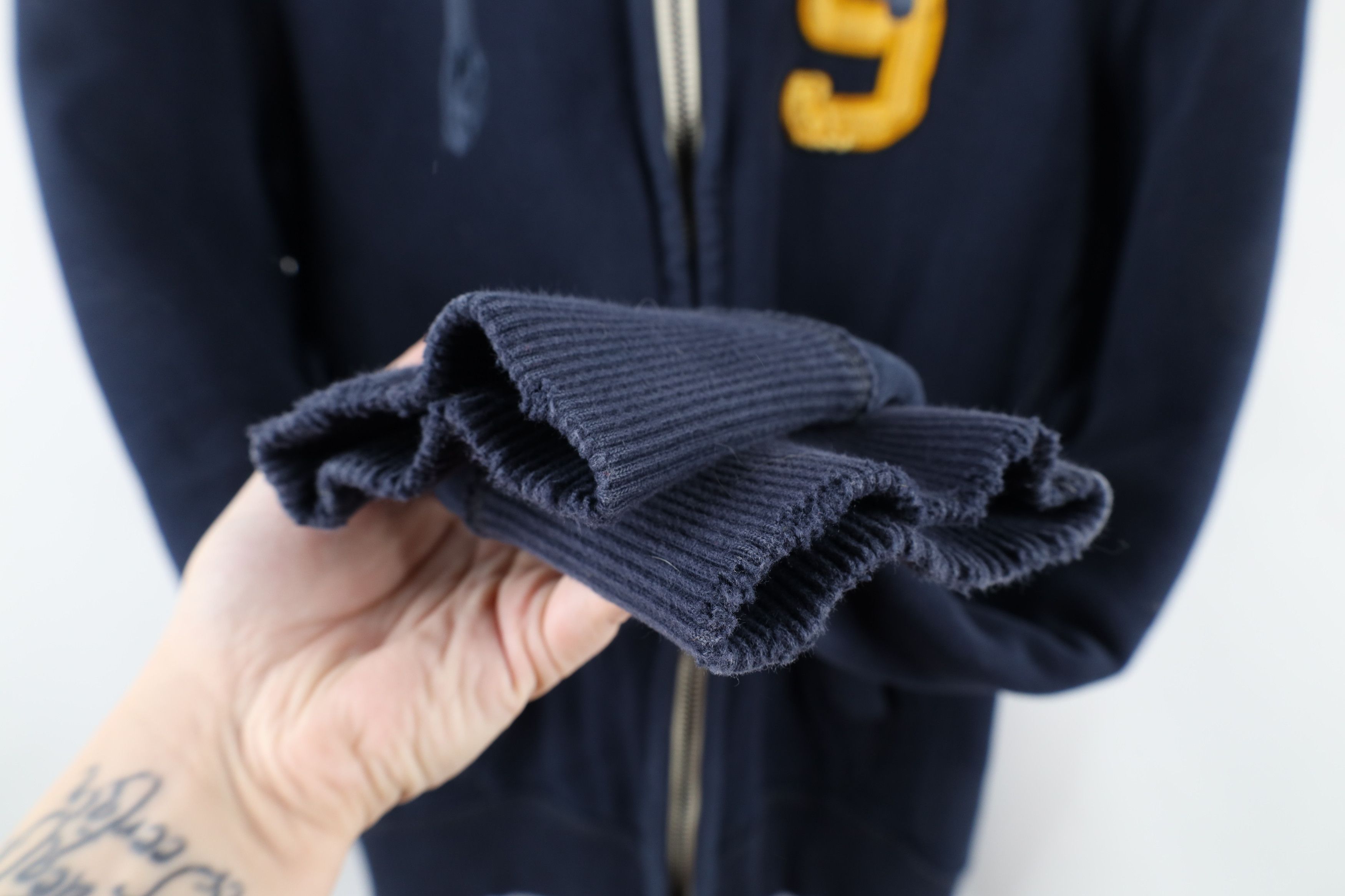 Abercrombie & Fitch × Vintage Vintage Abercrombie & Fitch Out Heavyweight Full Zip Hoodie Size ONE SIZE - 9 Thumbnail