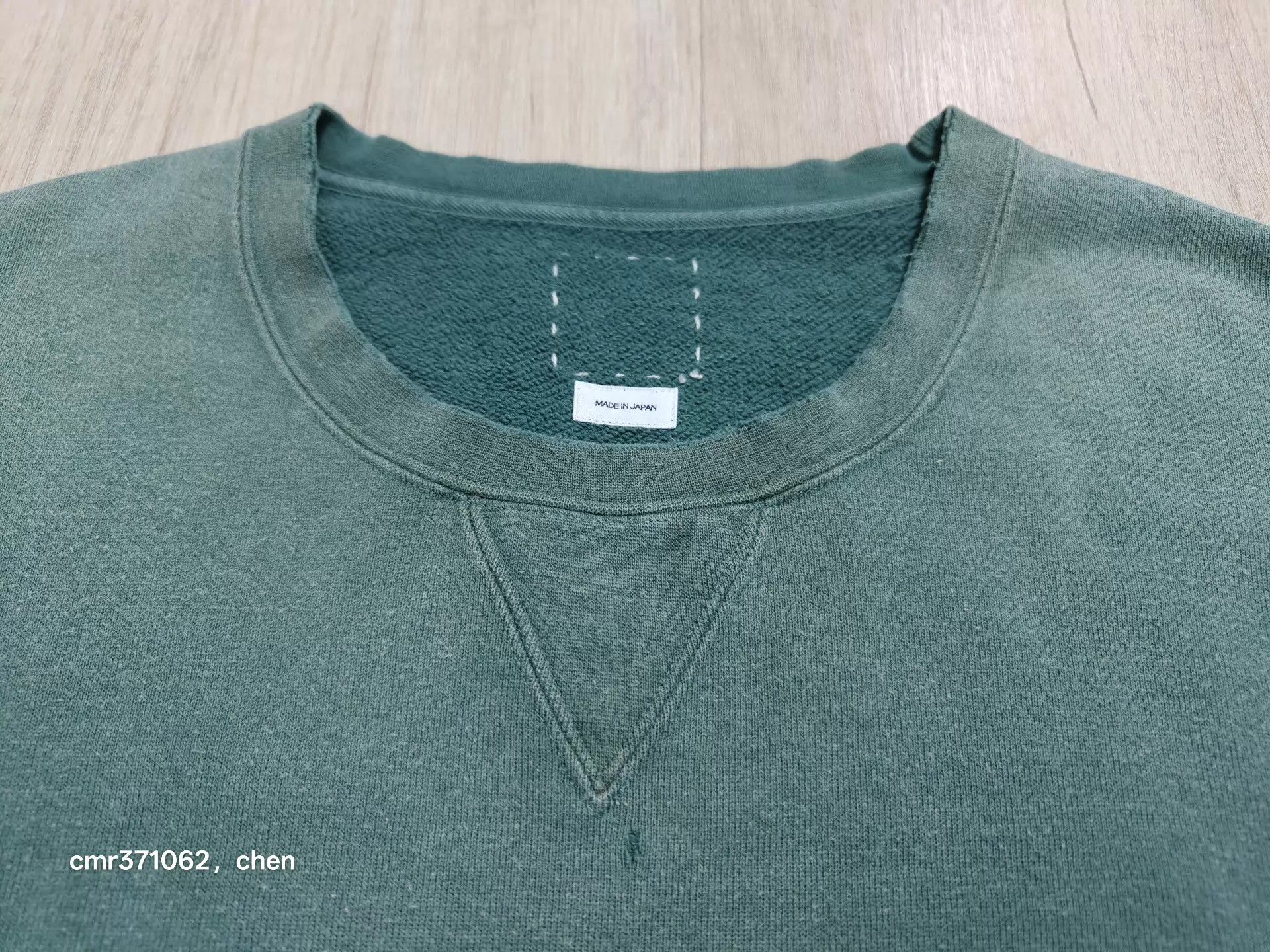 Visvim VISVIM 22AW AMPLUS SB SWEAT L/S CRASH O/S Dstr Grn 4 Size US XL / EU 56 / 4 - 2 Thumbnail