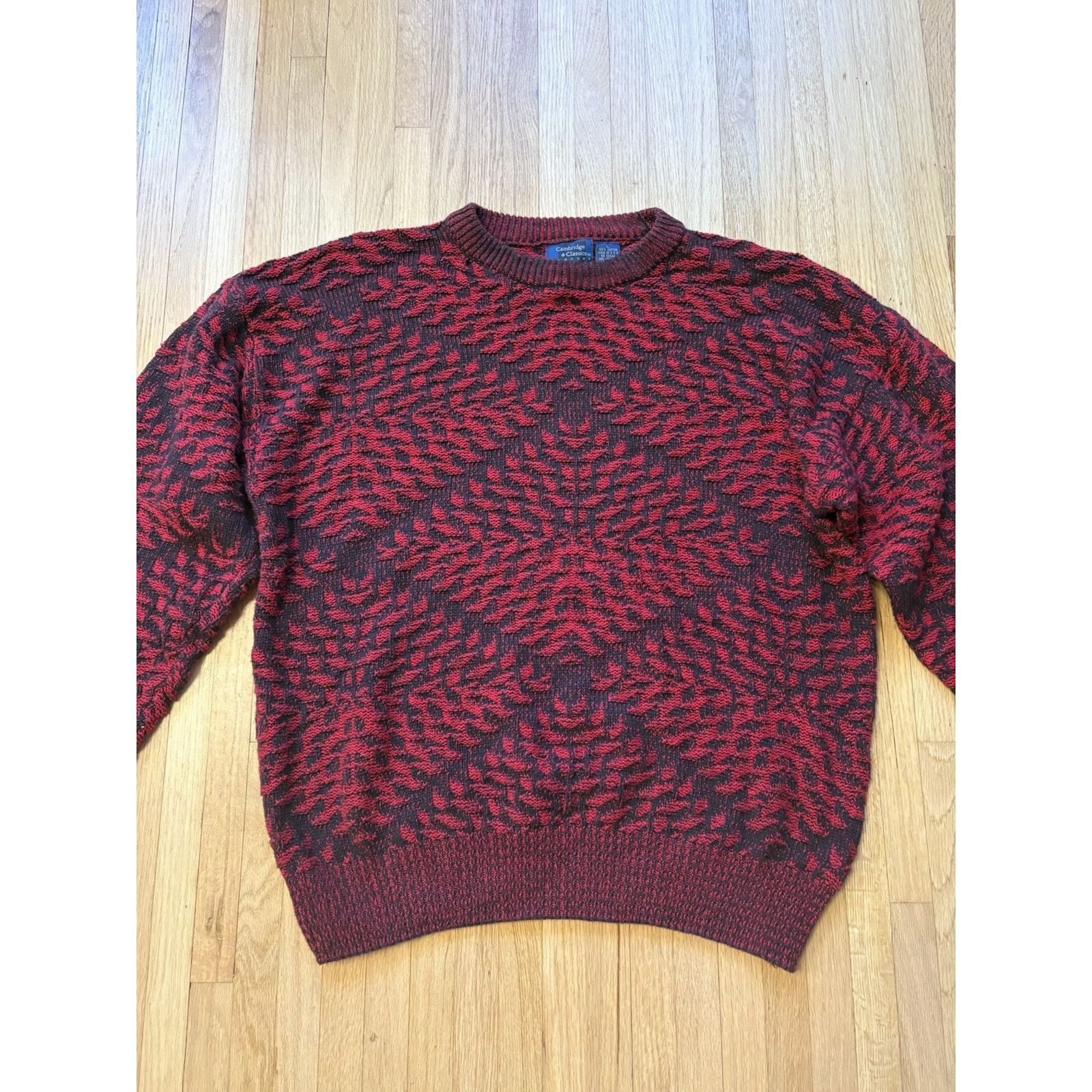 Cambridge Satchel Company Vintage Sweater Mens Large Nordic 90s Cambridge Mervyns Size US L / EU 52-54 / 3 - 3 Thumbnail
