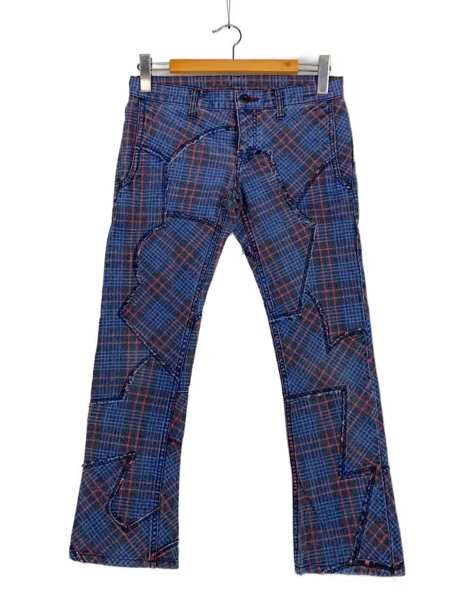 Hysteric Glamour Plaid Patchwork Denim Jeans Size US 30 / EU 46 - 1 Thumbnail