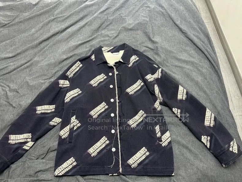 Vetements Vetements Printed denim jacket Size US L / EU 52-54 / 3 - 1 Thumbnail
