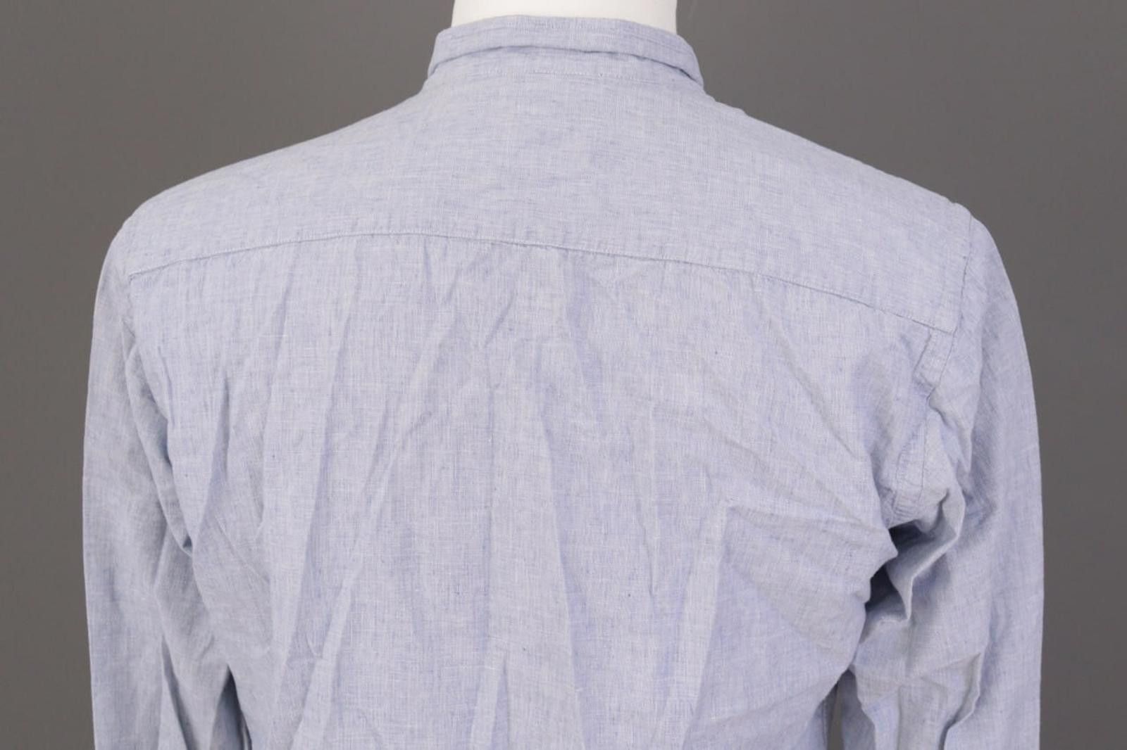 Oliver Spencer Oliver Spencer Blue Linen Button Down Shirt Size 16 Size US M / EU 48-50 / 2 - 10 Thumbnail