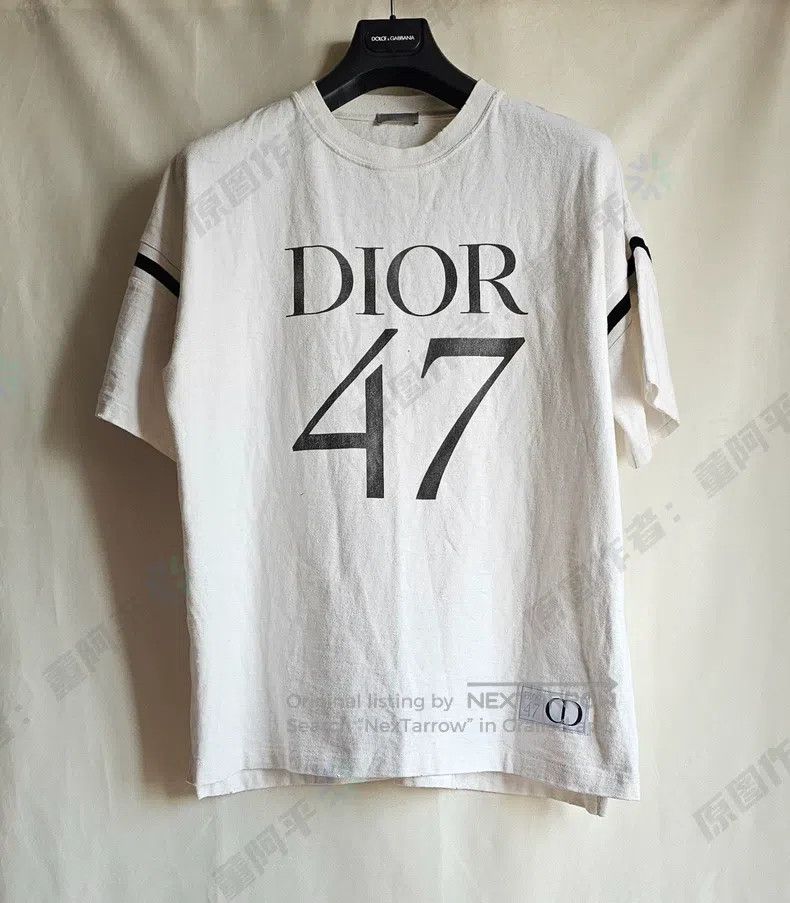 Dior Dior 47-letter printed short-sleeved T-shirt Size US M / EU 48-50 / 2 - 2 Thumbnail