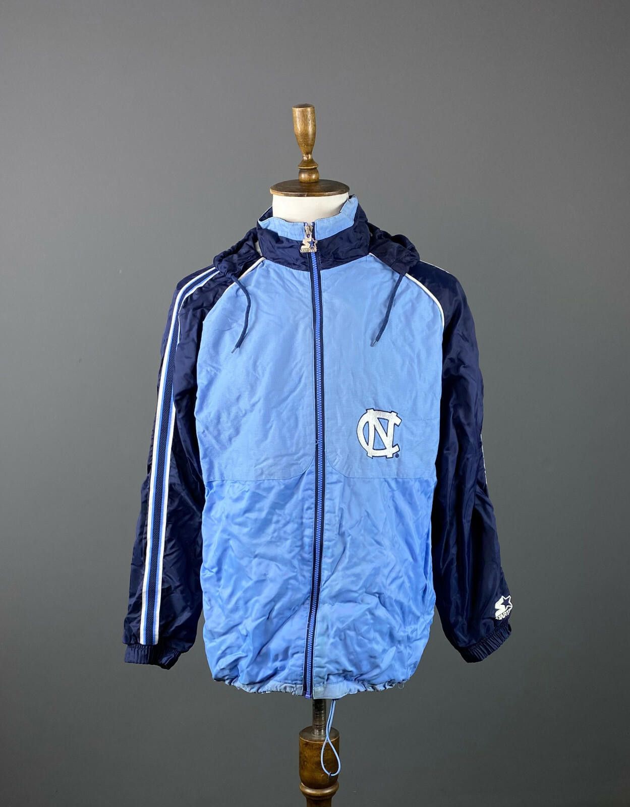 Starter Vintage Starter Carolina Tar Heels Full Zip Jacket Size L Size US L / EU 52-54 / 3 - 1 Thumbnail