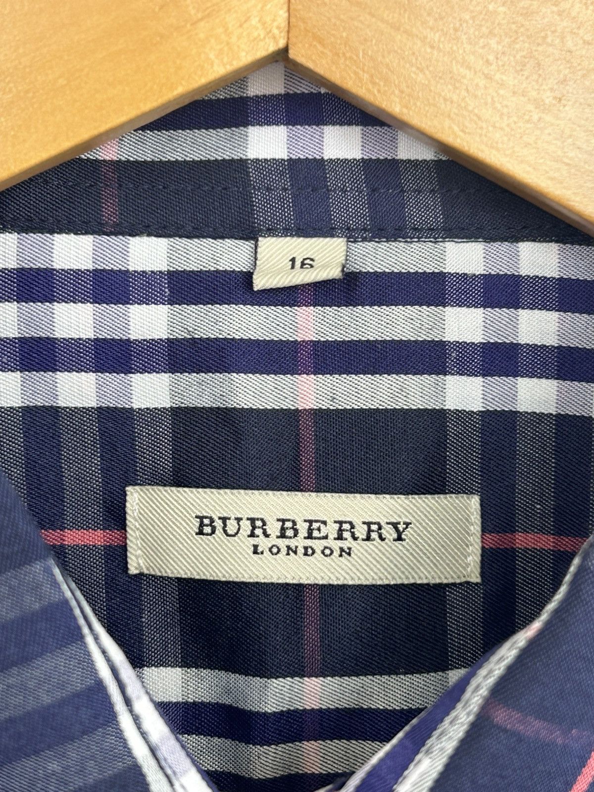 Burberry Burberry Checkered Vintage Button Up Shirt Size US L / EU 52-54 / 3 - 4 Thumbnail