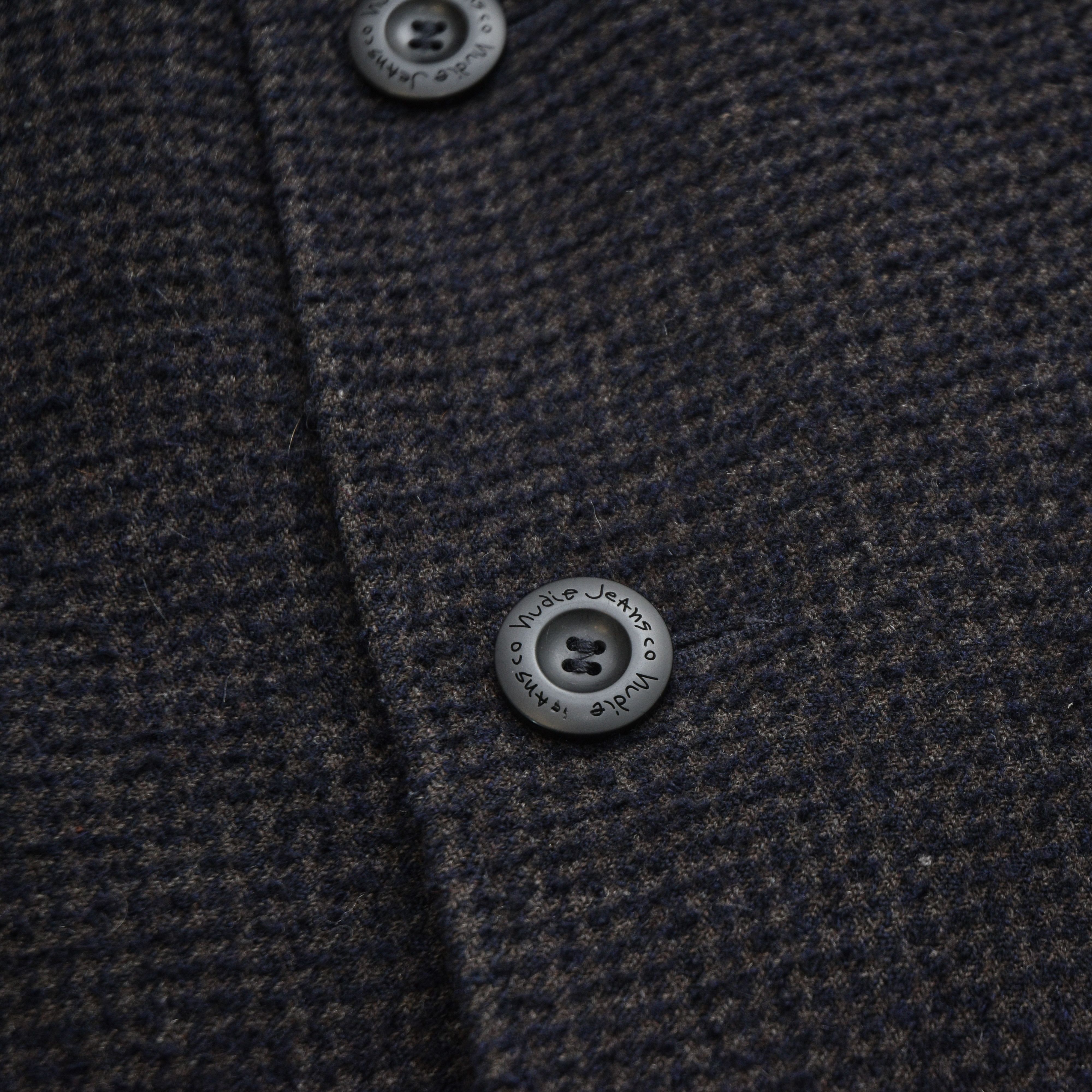 Nudie Jeans NUDIE JEANS CO Men's Wool Blend Coat Grey Check Plaid Size US M / EU 48-50 / 2 - 8 Thumbnail