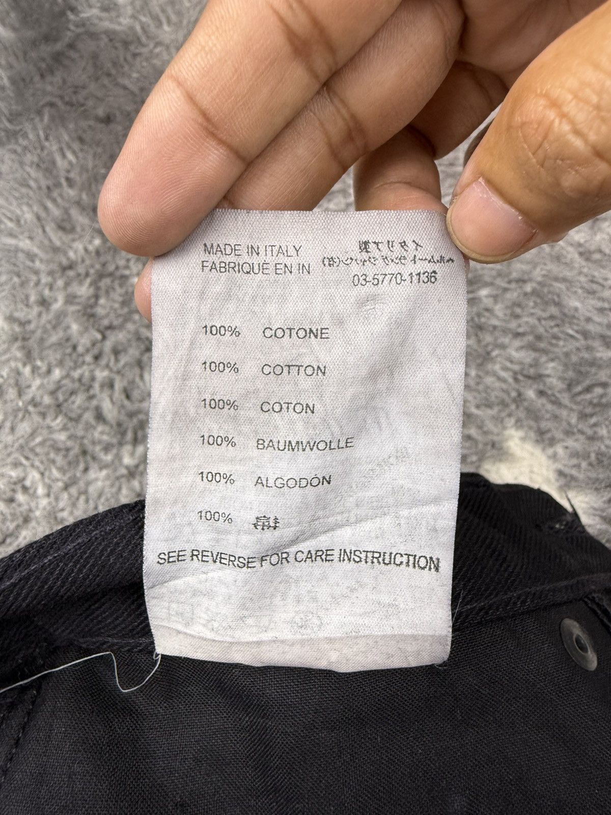Helmut Lang 💥GRAIL💥 SS2003 Helmut Lang Rubber Tire Printed Denim Size US 28 / EU 44 - 12 Thumbnail