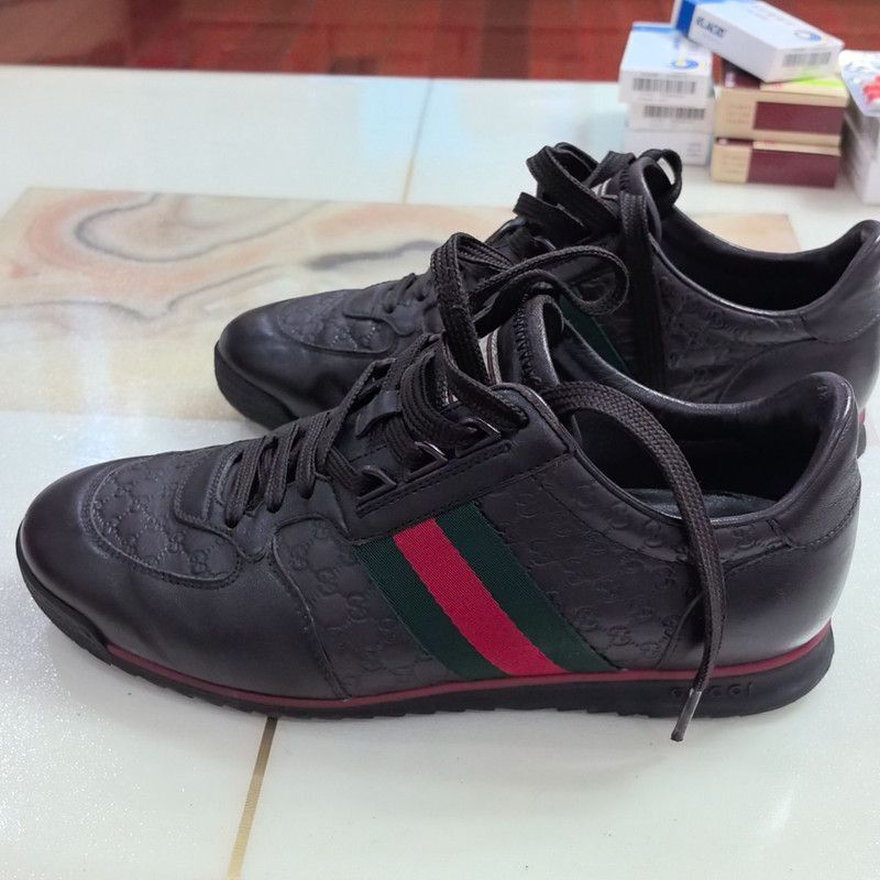 Gucci Gucci Leather Low-Top Casual Shoes for Men Size US 8.5 / EU 41-42 - 1 Thumbnail