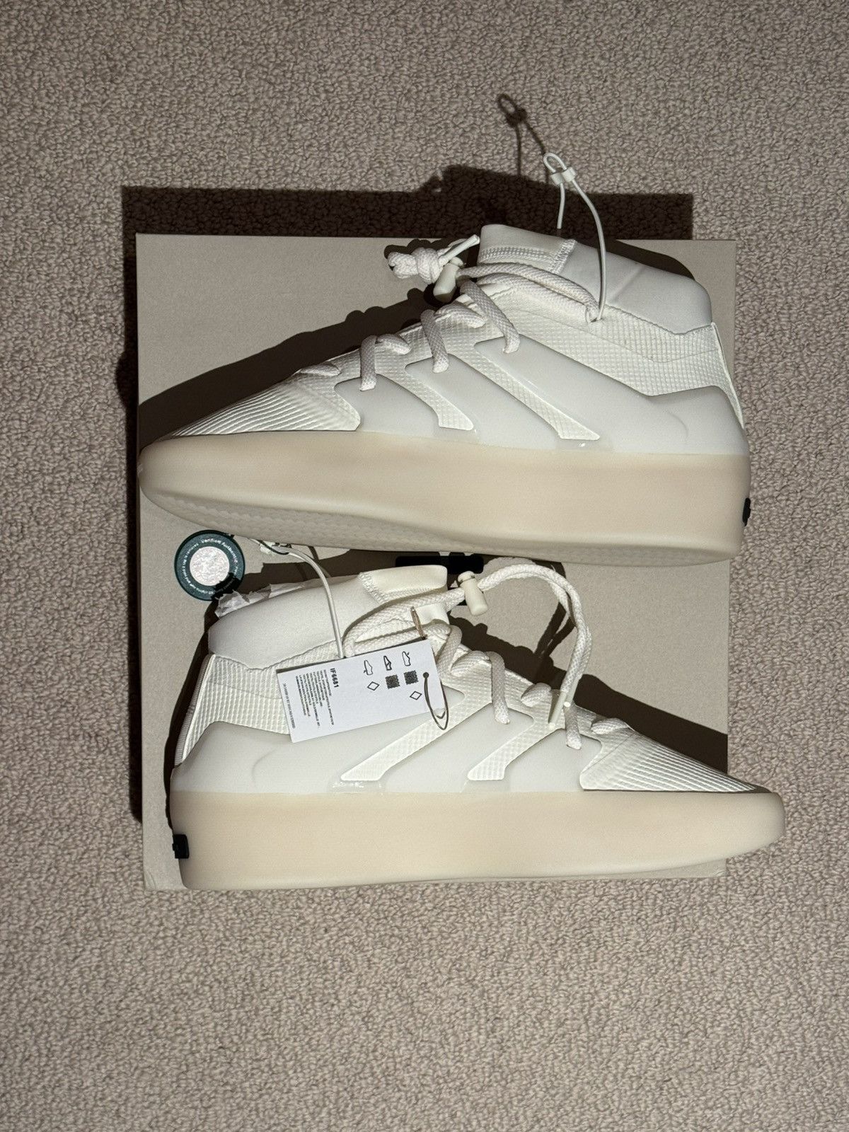 Adidas × Fear of God Adidas x Fear of God Athletics Basketball ‘Cream White’ Size US 13 / EU 46 - 2 Thumbnail