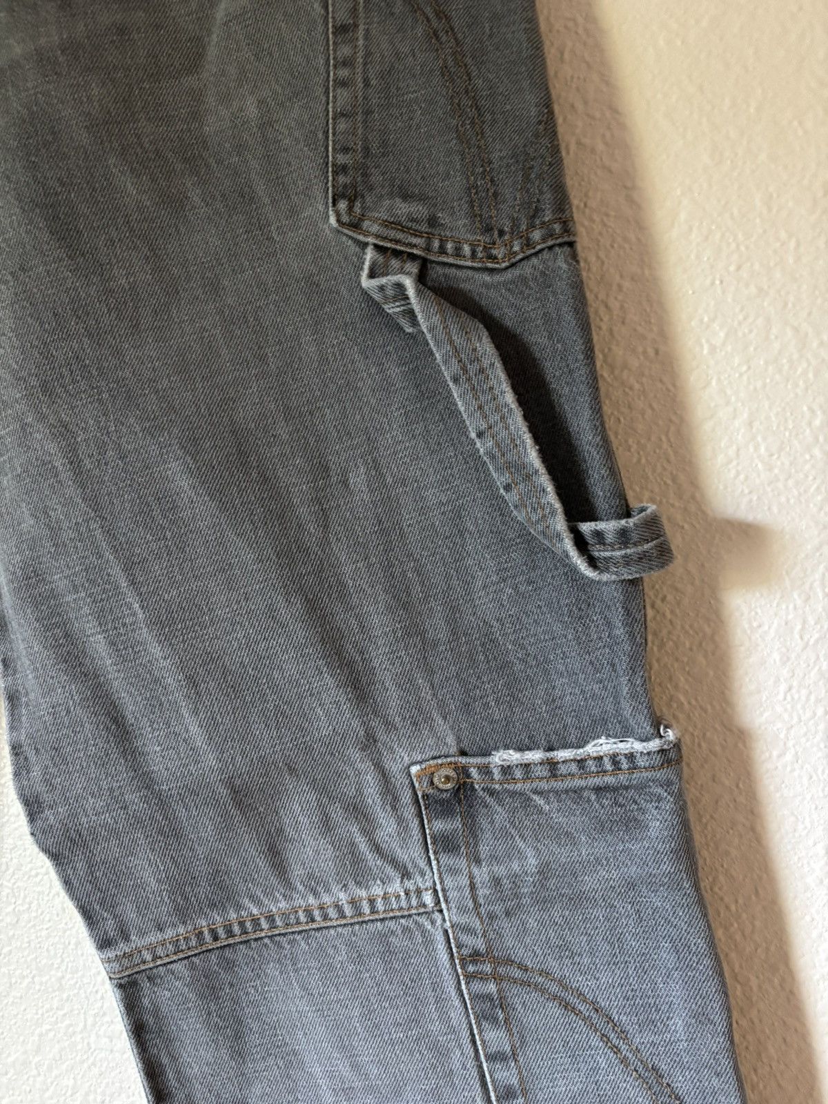 D&G asymmetrical carpenter cargo jeans