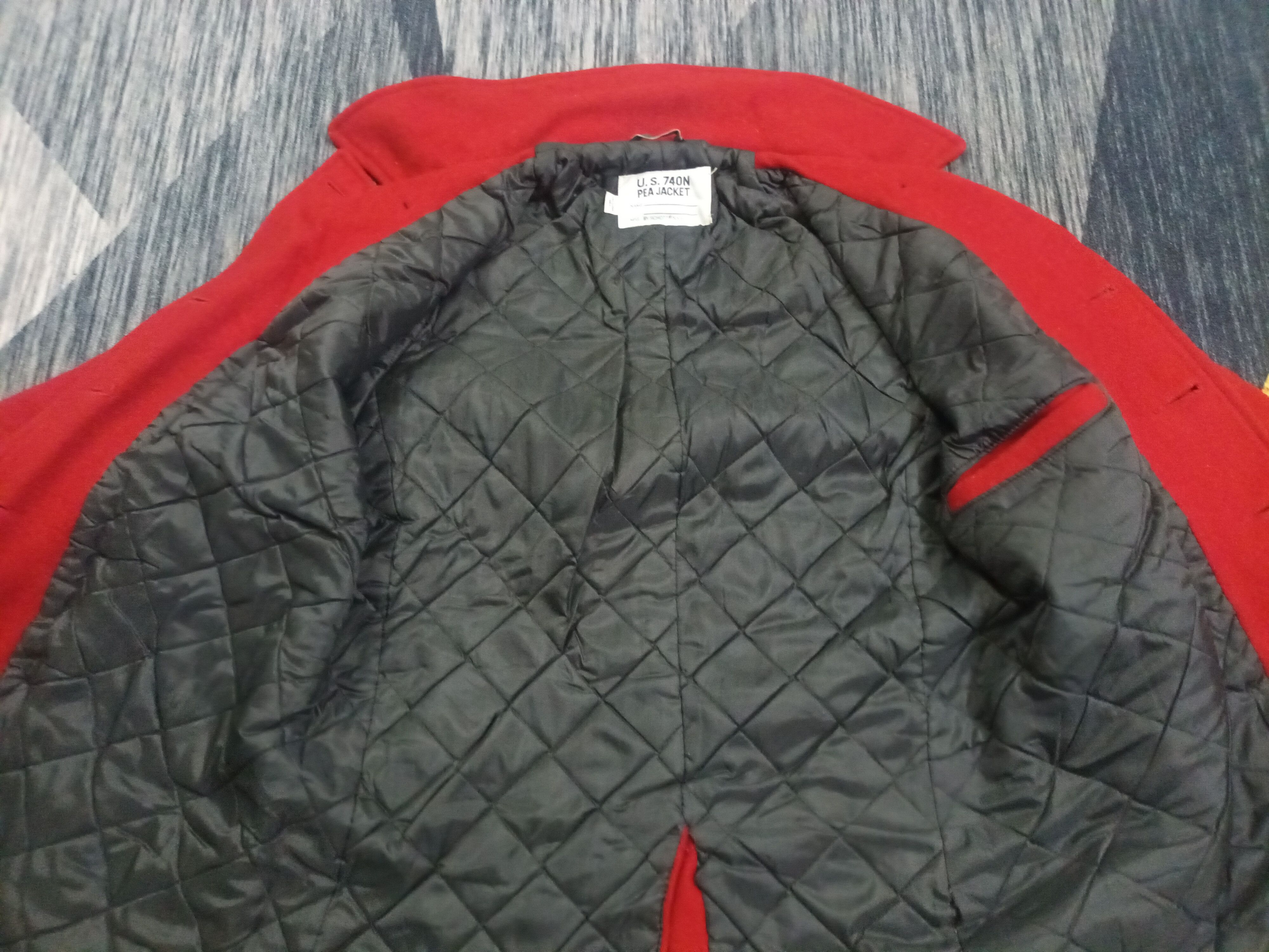 Schott 🔥 US 740N PEA JACKET 🔥 Size US M / EU 48-50 / 2 - 5 Thumbnail