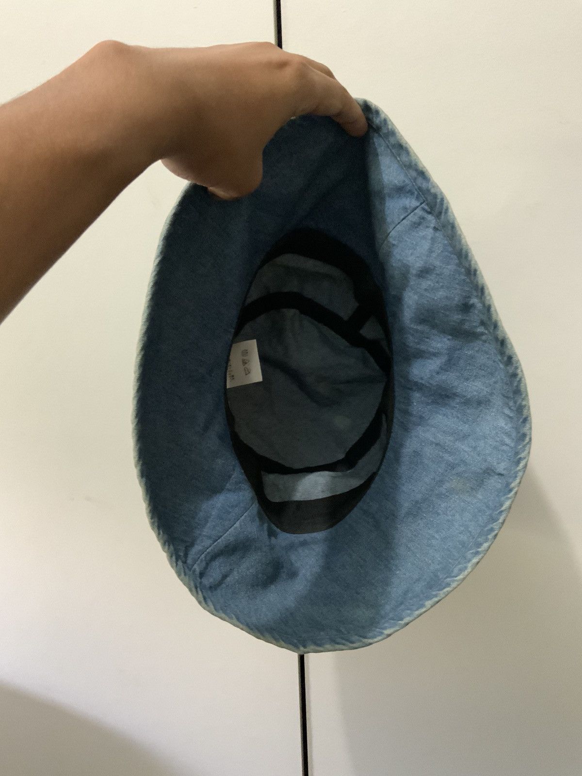 If Six Was Nine UP Renoma Fade Rusty Denim Bucket Hat Size ONE SIZE - 7 Thumbnail