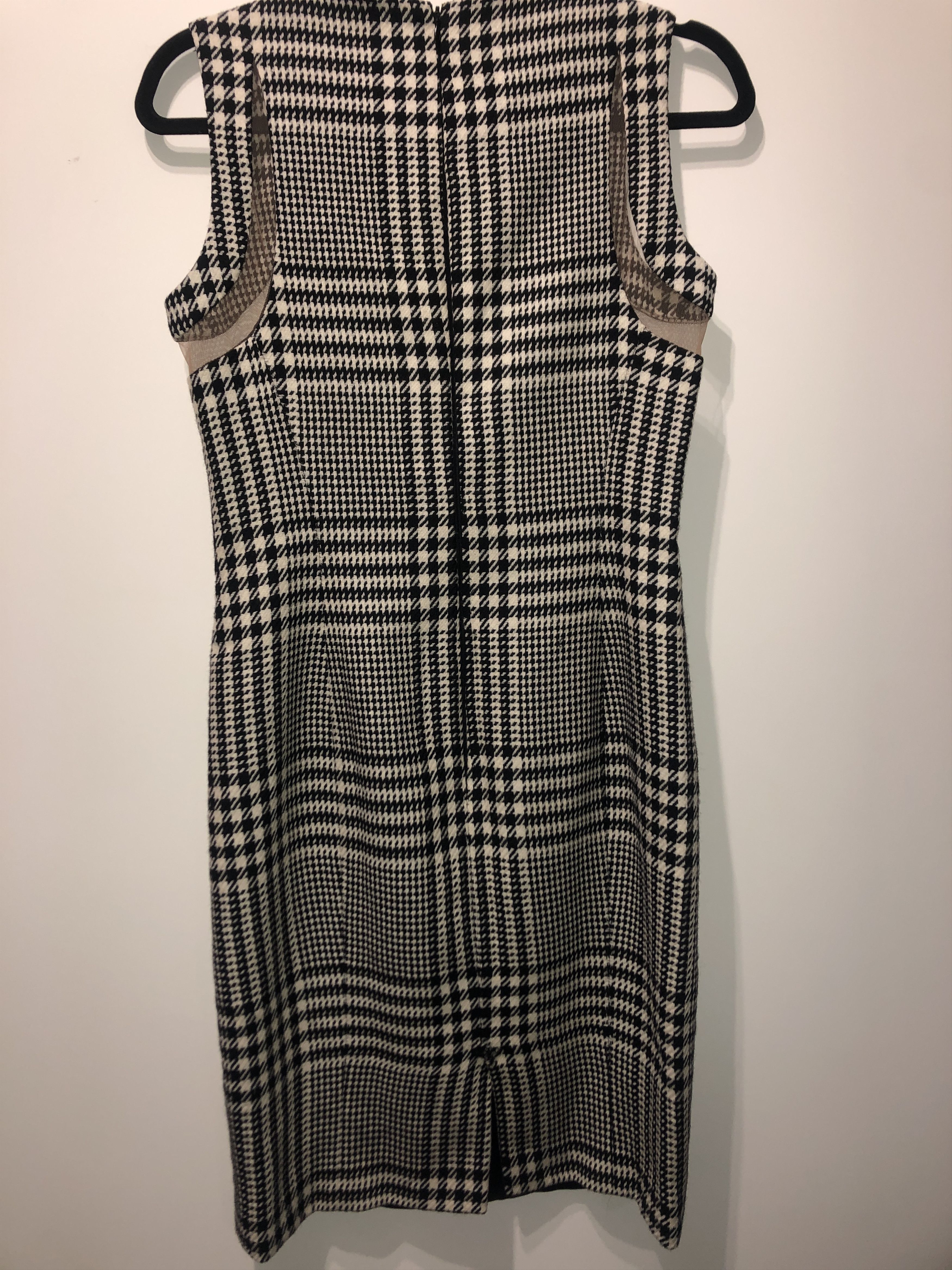 Versace Embellished Prince of Wales Wool Dress Size S / US 4 / IT 40 - 16 Thumbnail