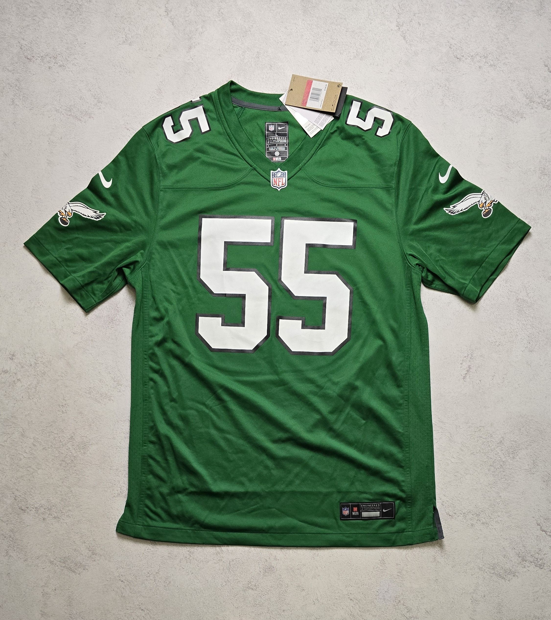 Nike Brandon Graham #55 Eagles Alternate Game Jersey Kelly Green Size US L / EU 52-54 / 3 - 1 Thumbnail