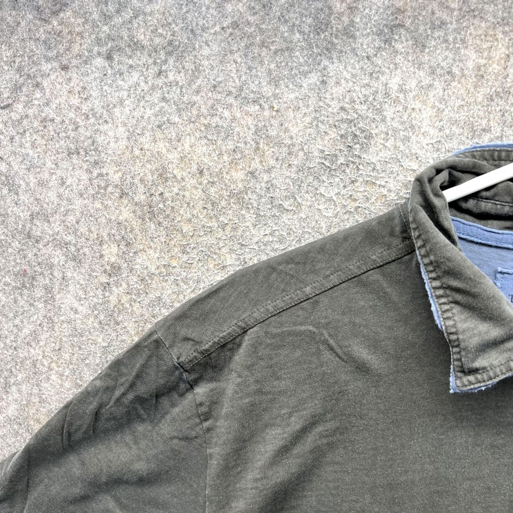 Tommy Bahama Tommy Bahama Jeans Polo Shirt Mens XL Green Solid Contrast Trim Cotton Casual Shirt Size US XL / EU 56 / 4 - 6 Thumbnail
