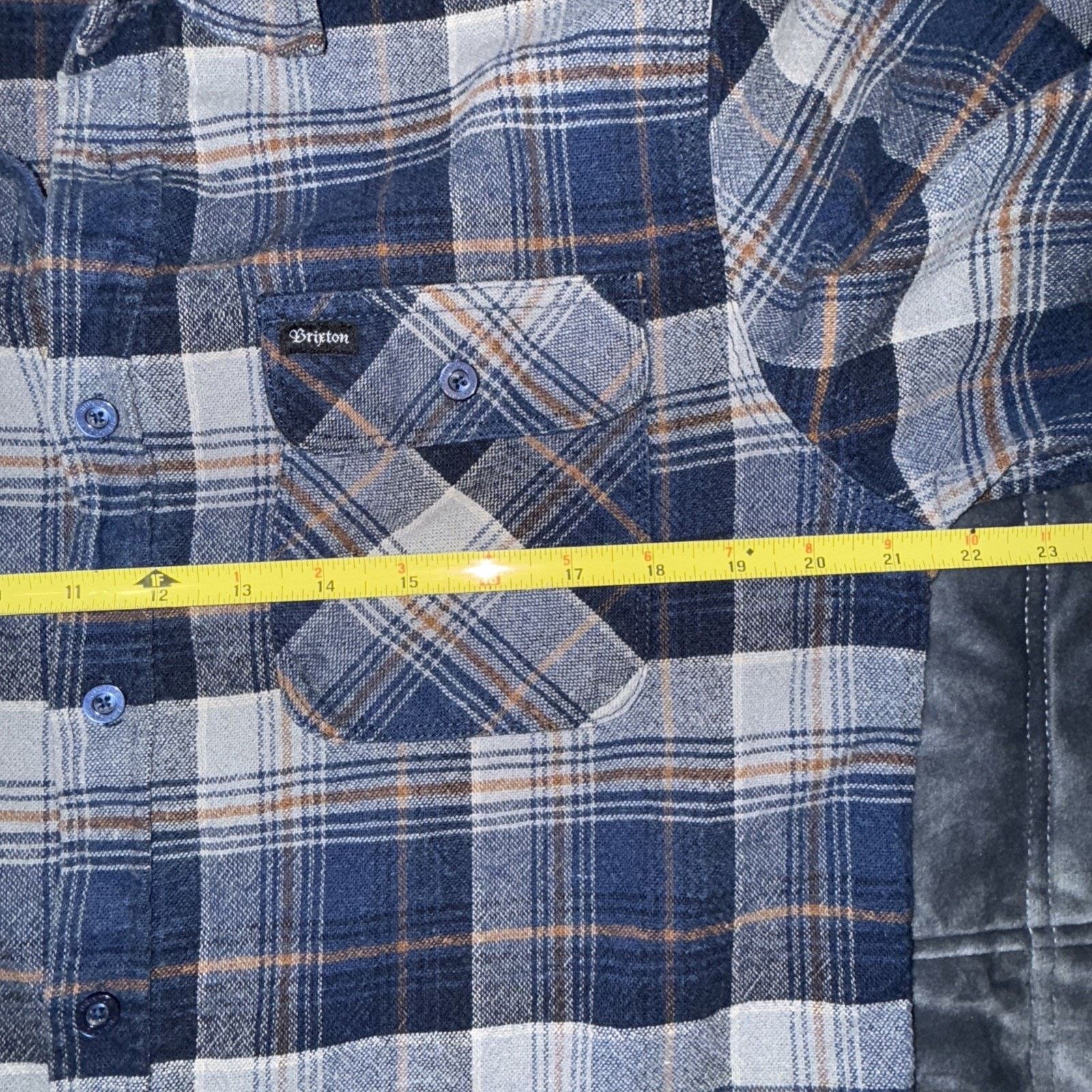 Brixton Brixton Bowery Long Sleeve Twill Cotton Plaid Shirt Sz L Size US L / EU 52-54 / 3 - 5 Thumbnail