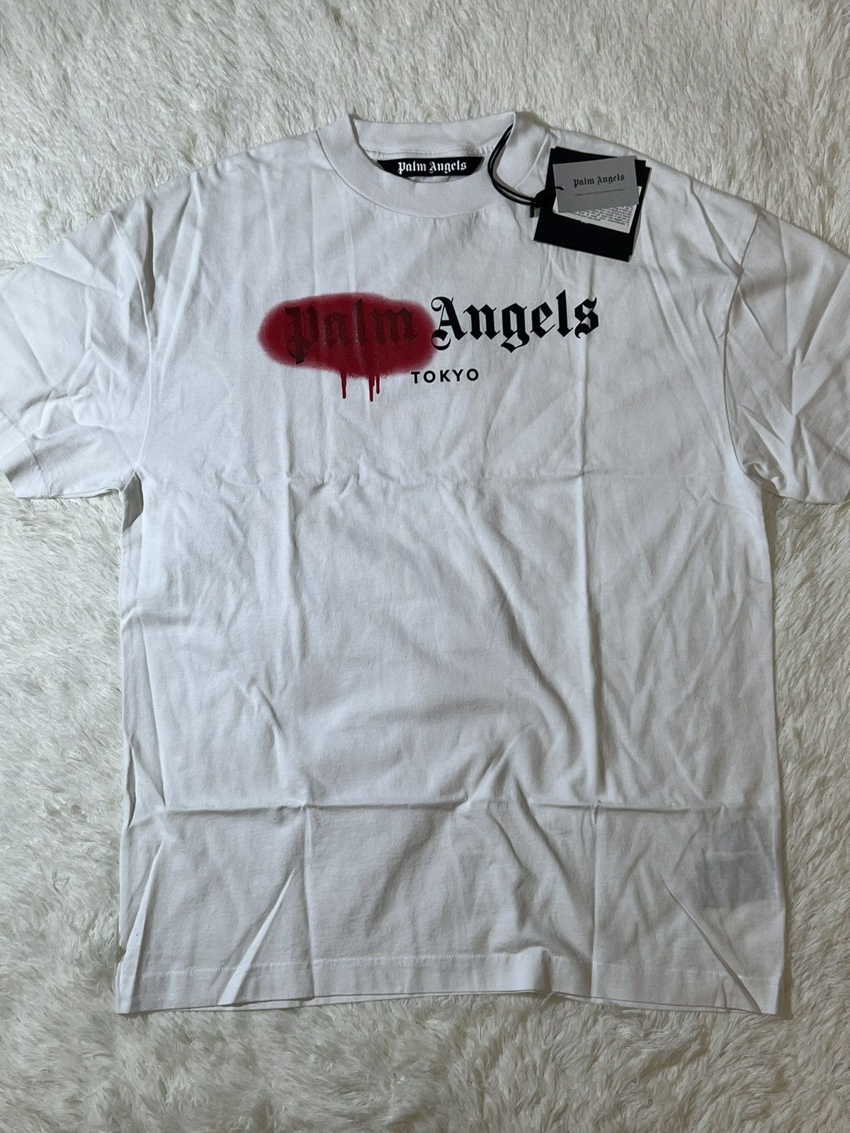 Palm Angels Palm Angels London Sprayed Logo Tee Size US XXL / EU 58 / 5 - 2 Thumbnail