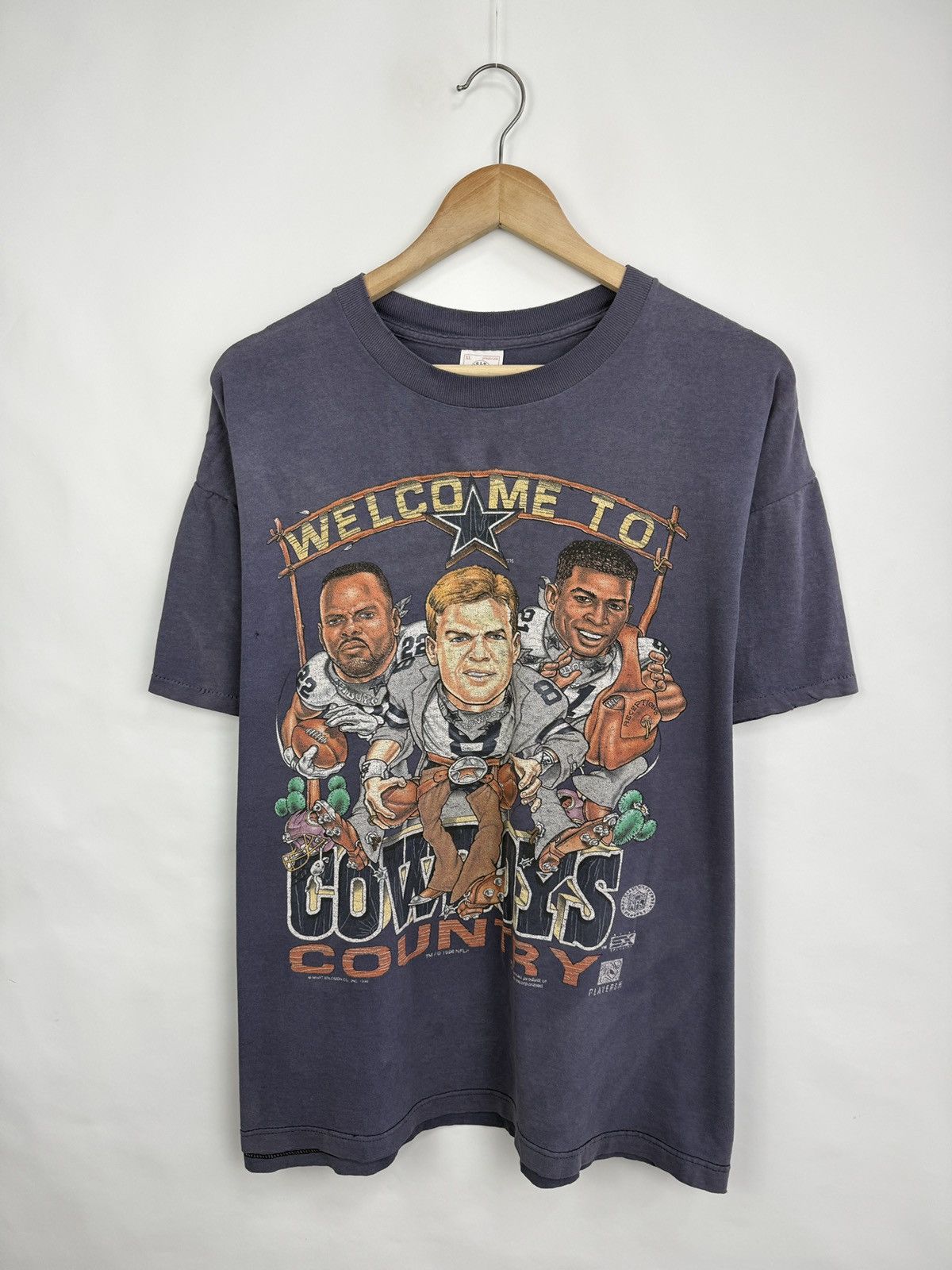 Delta 🇺🇸🏈 Vintage 1996 Dallas Cowboys Troy Aikman NFL Made in USA Size US XL / EU 56 / 4 - 2 Thumbnail