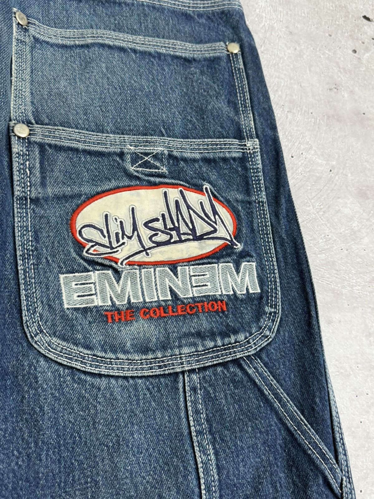 Eminem Vintage 90s Eminem Slim Shady Jnco Style Rap Baggy Jeans Y2K Size US 30 / EU 46 - 3 Thumbnail