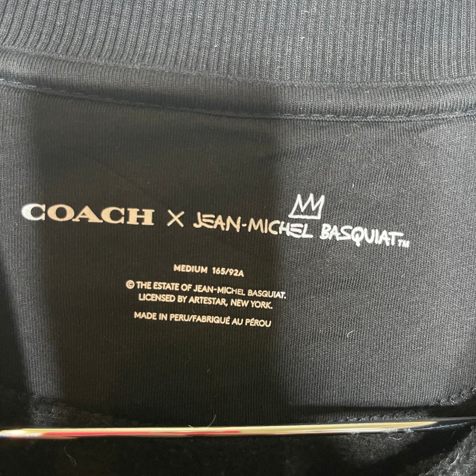 Coach Coach X Jean Michel Basquiat Black Cotton Crewneck sz M Size US M / EU 48-50 / 2 - 4 Thumbnail