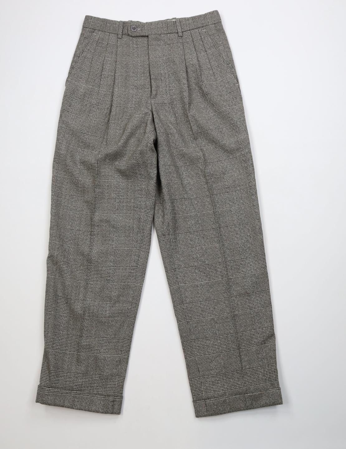 Vintage Vintage 90s Streetwear Wide Leg Chino Pants Houndstooth Size US 29 - 1 Thumbnail