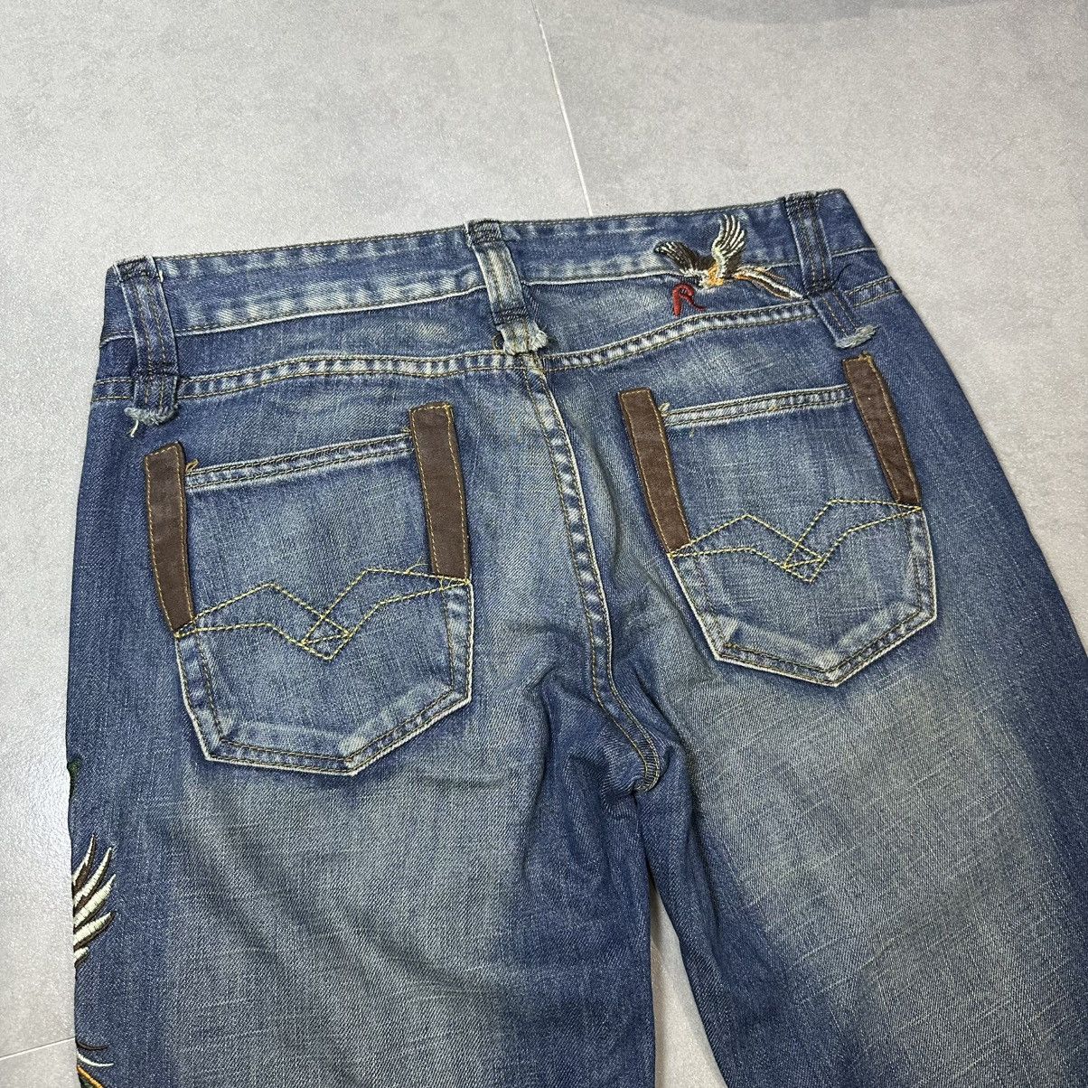Replay 00s Replay Floral Bird Embroidery Straight Jeans Size 30" / US 8 / IT 44 - 5 Thumbnail