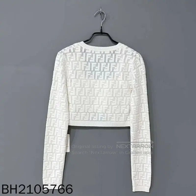 Fendi Fendi White Knitted Cardigan and Top Set . Size XXS / US 00 / IT 34 - 1 Thumbnail