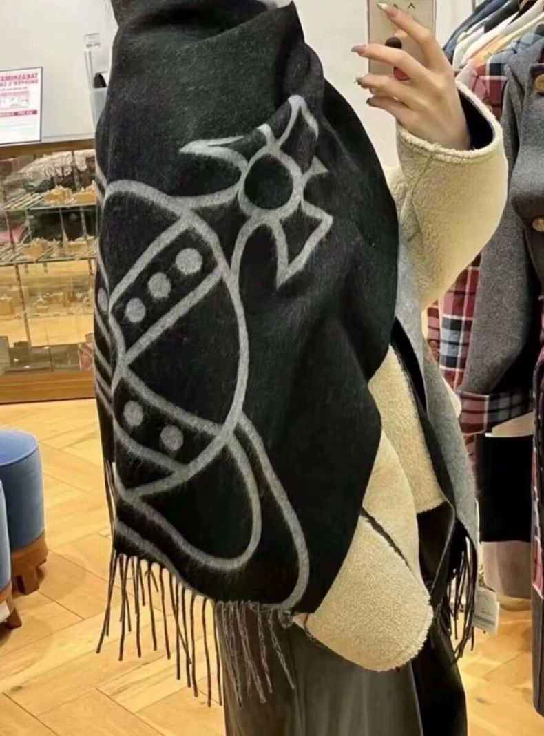 Vivienne Westwood size50*200cm Double front large logo pure